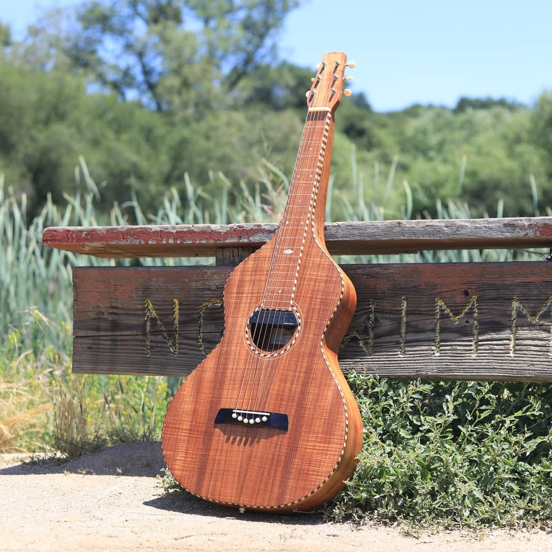 Jacob Raagaard plays a Richard Wilson Style 3 Weissenborn guitar.