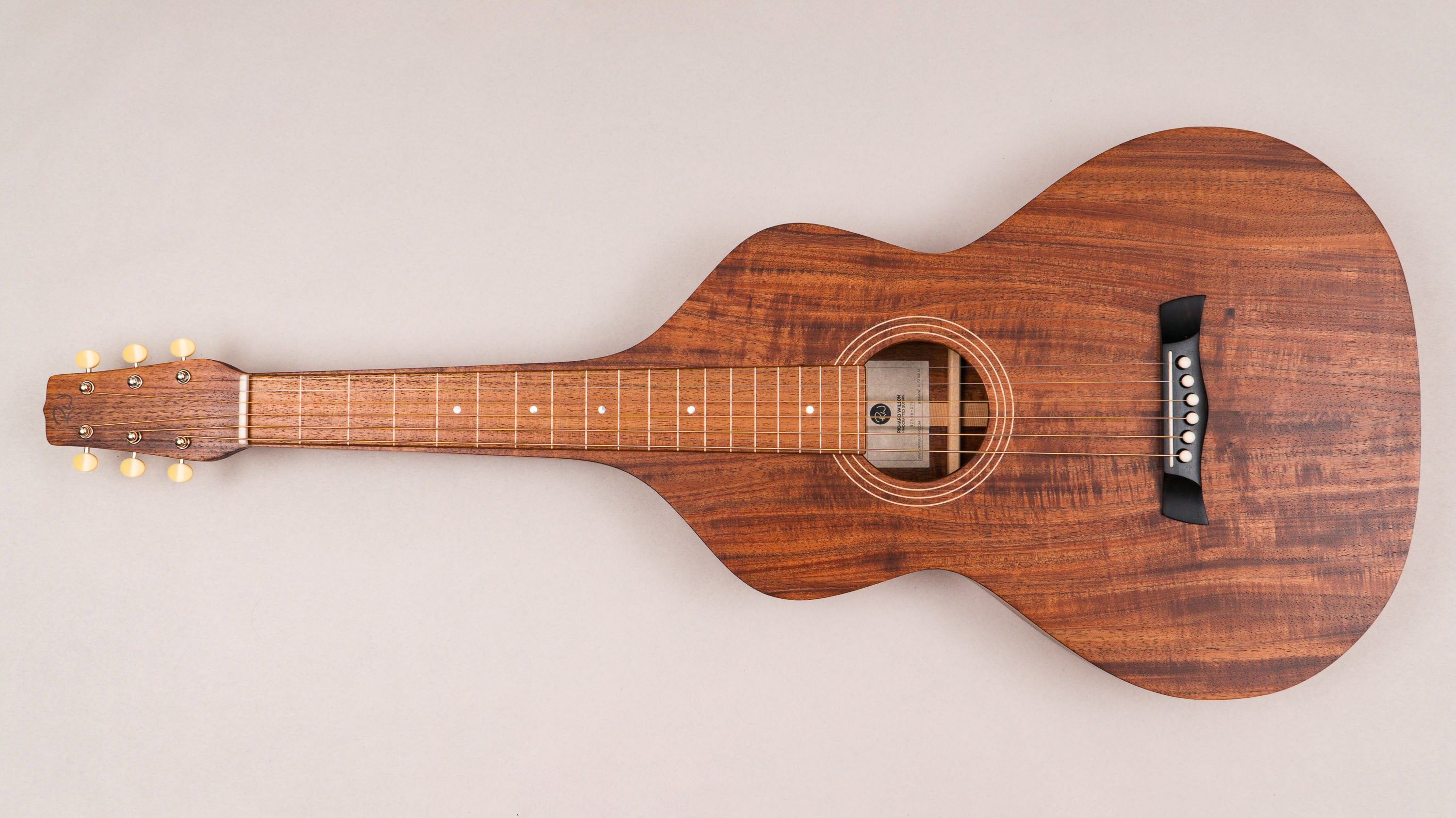 Style 1 Weissenborn Guitar - Tasmanian Blackwood Weissenborn Acoustic Lap Steel Slide Guitar by master luthier Richard Wilson. Handcrafted in Australia. Serial no. RW2506-476.