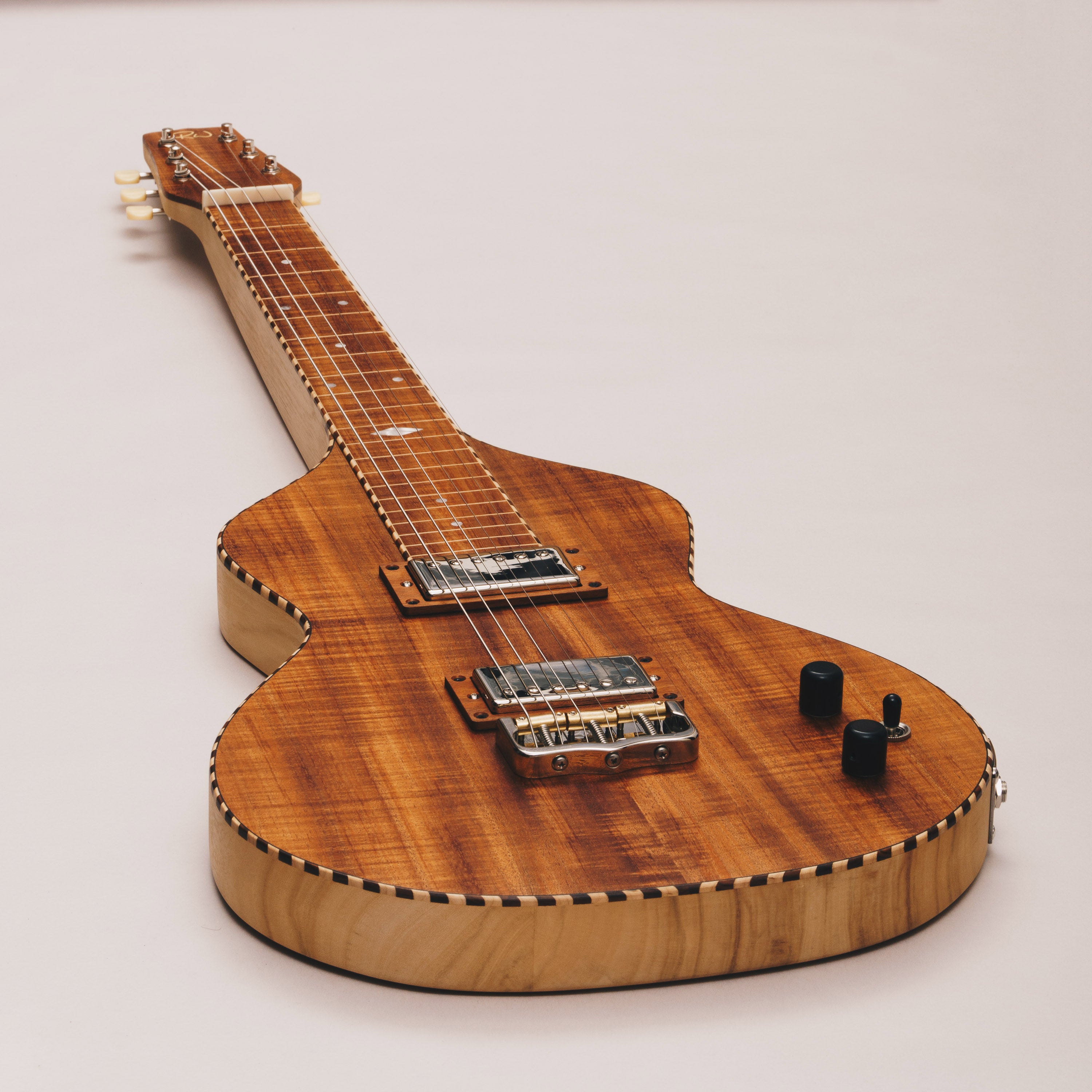 Electric Lap Steel Weissenborn Acoustic Lap Steel Slide Guitar by master luthier Richard Wilson. Handcrafted in Australia. Serial no. RW2037-286.
