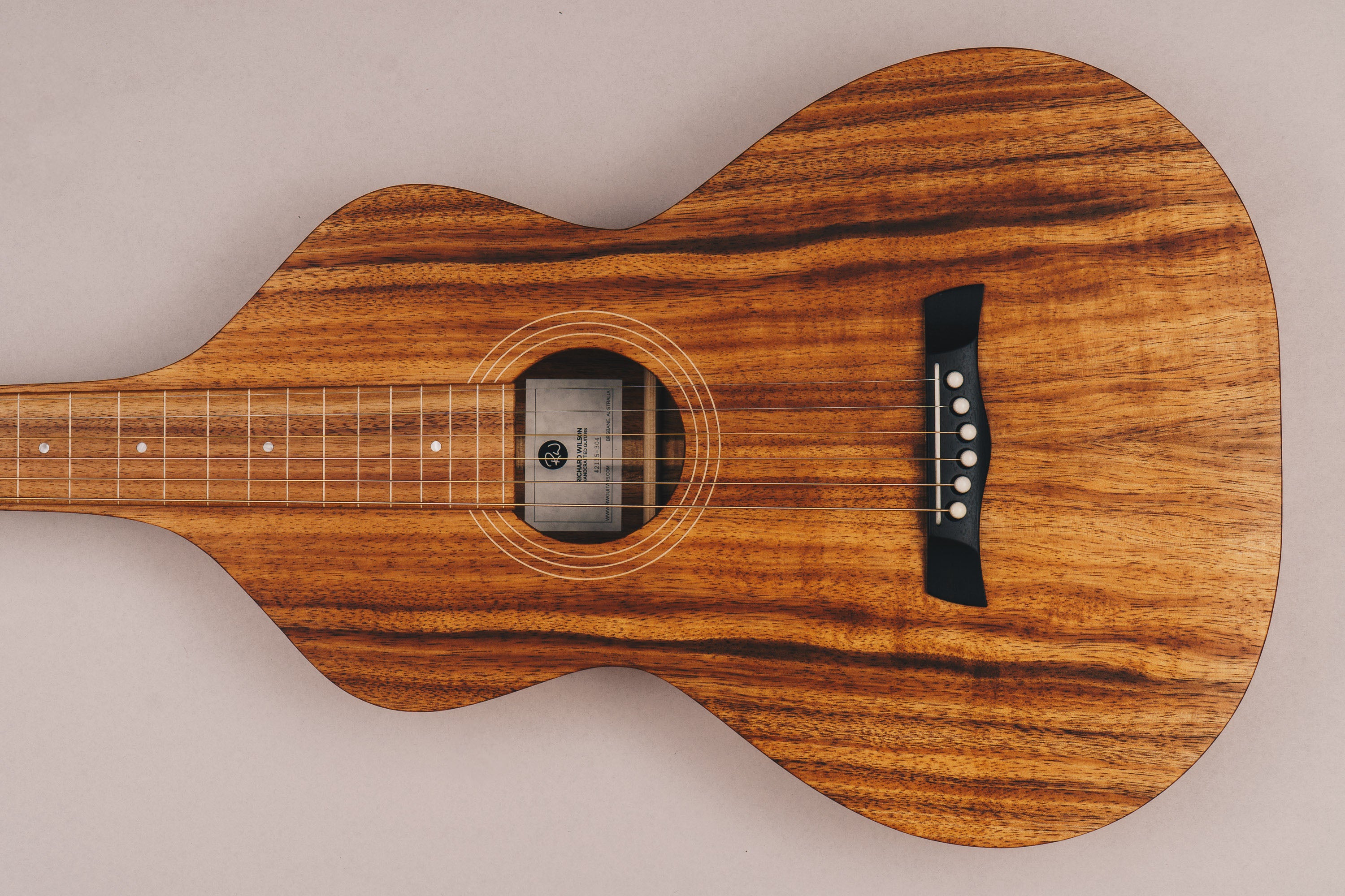 Hawaiian Koa Style 1 Weissenborn Guitar Weissenborn Acoustic Lap Steel Slide Guitar by master luthier Richard Wilson. Handcrafted in Australia. Serial no. RW2115-304.