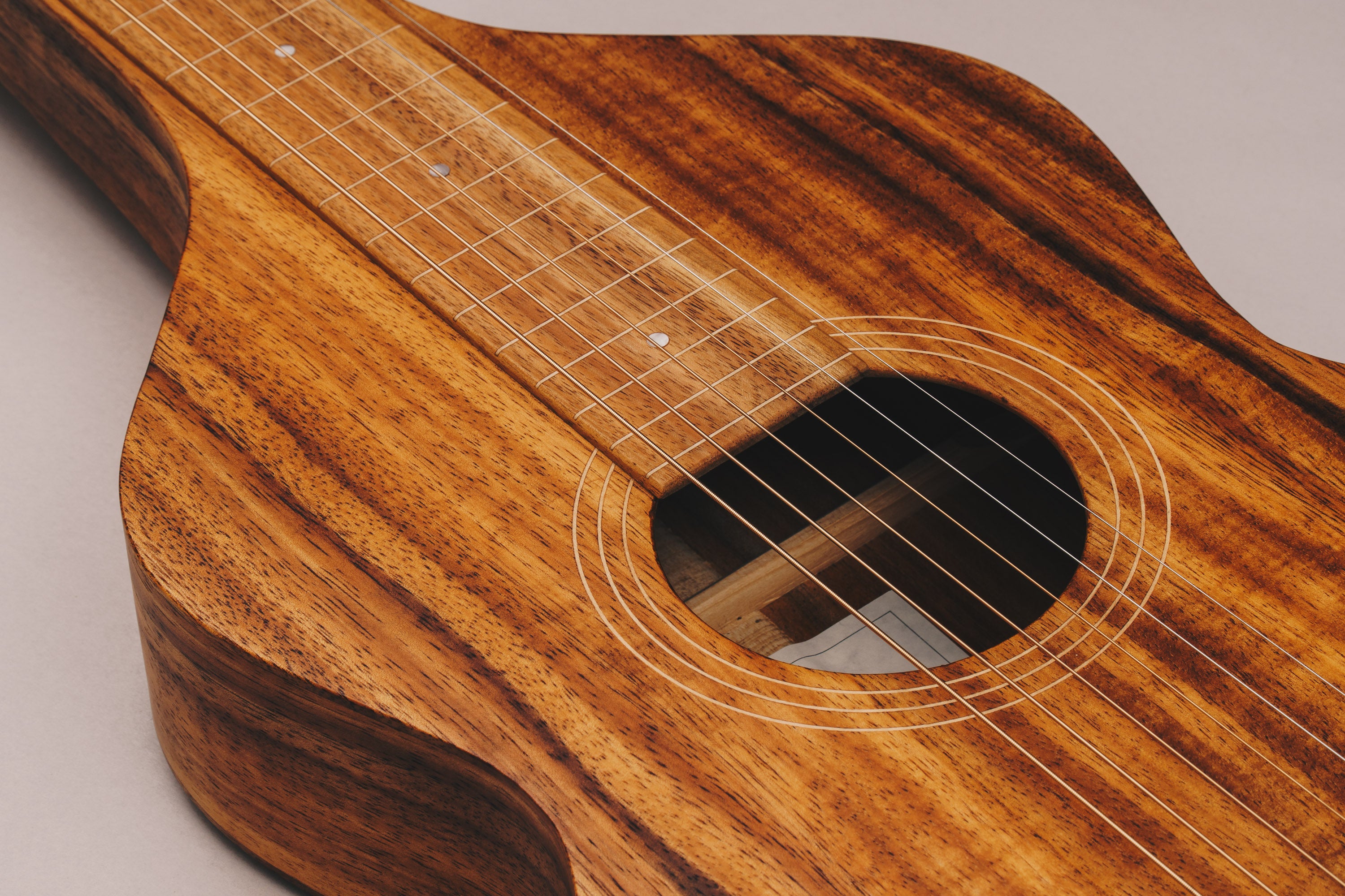 Hawaiian Koa Style 1 Weissenborn Guitar Weissenborn Acoustic Lap Steel Slide Guitar by master luthier Richard Wilson. Handcrafted in Australia. Serial no. RW2115-304.
