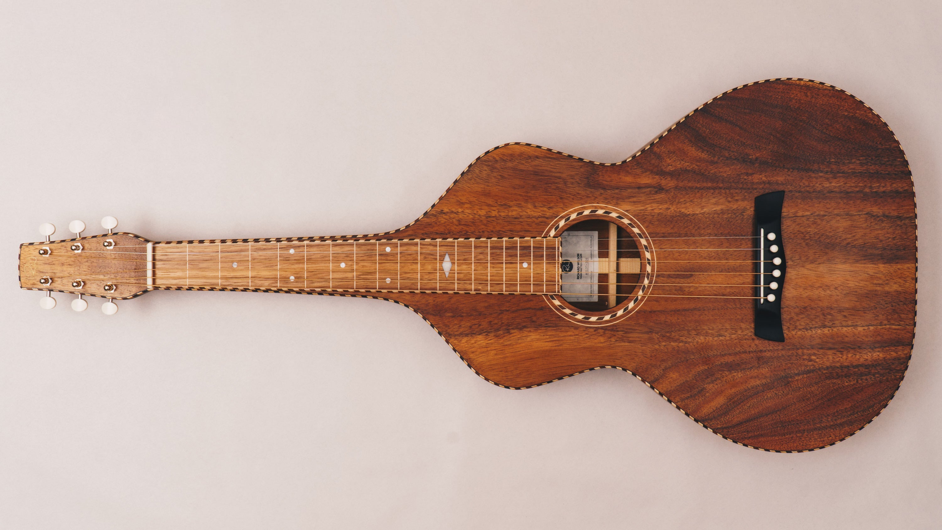 Hawaiian Koa Style 4 Weissenborn Guitar Weissenborn Acoustic Lap Steel Slide Guitar by master luthier Richard Wilson. Handcrafted in Australia. Serial no. RW2126-326.