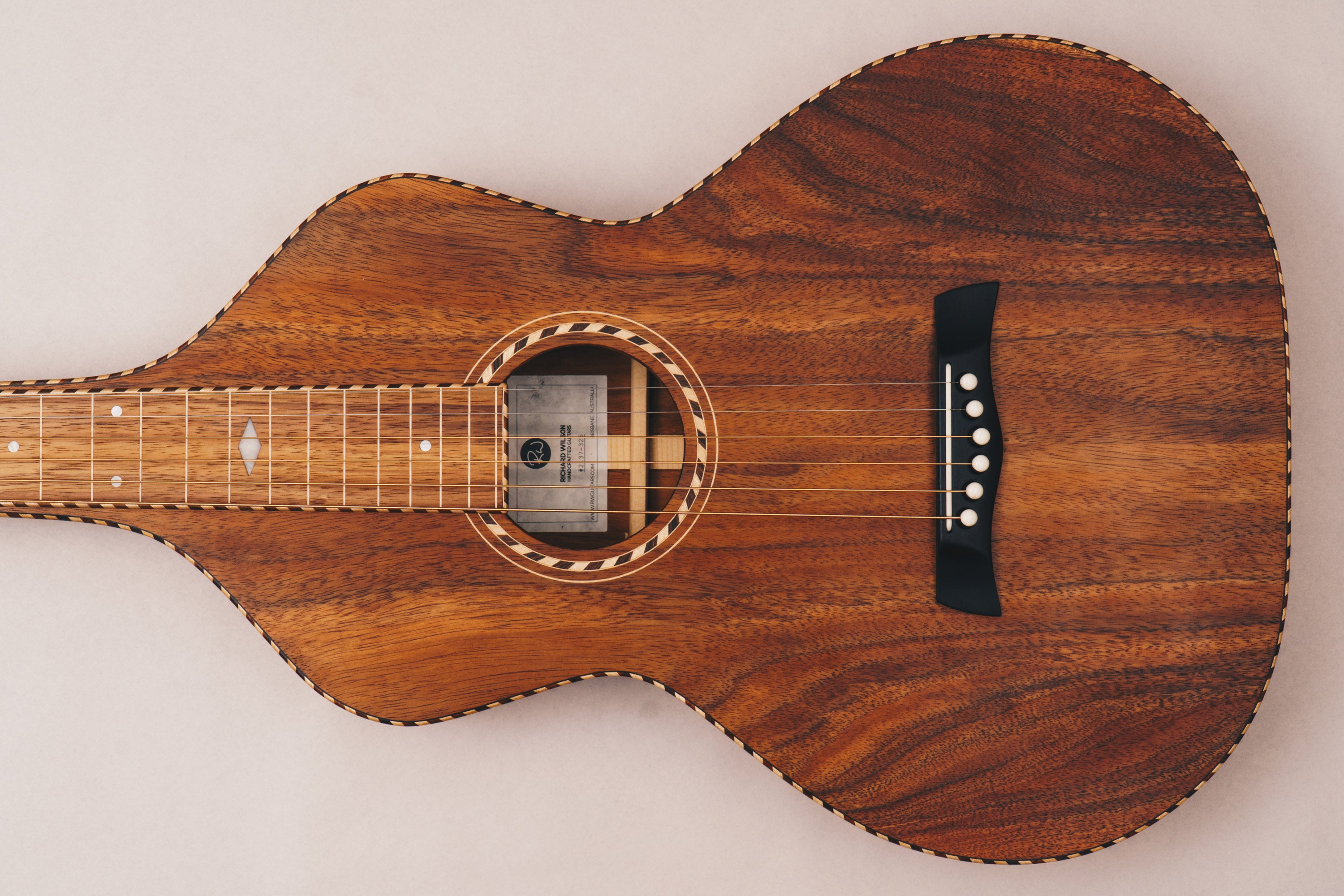 Hawaiian Koa Style 4 Weissenborn Guitar Weissenborn Acoustic Lap Steel Slide Guitar by master luthier Richard Wilson. Handcrafted in Australia. Serial no. RW2126-326.