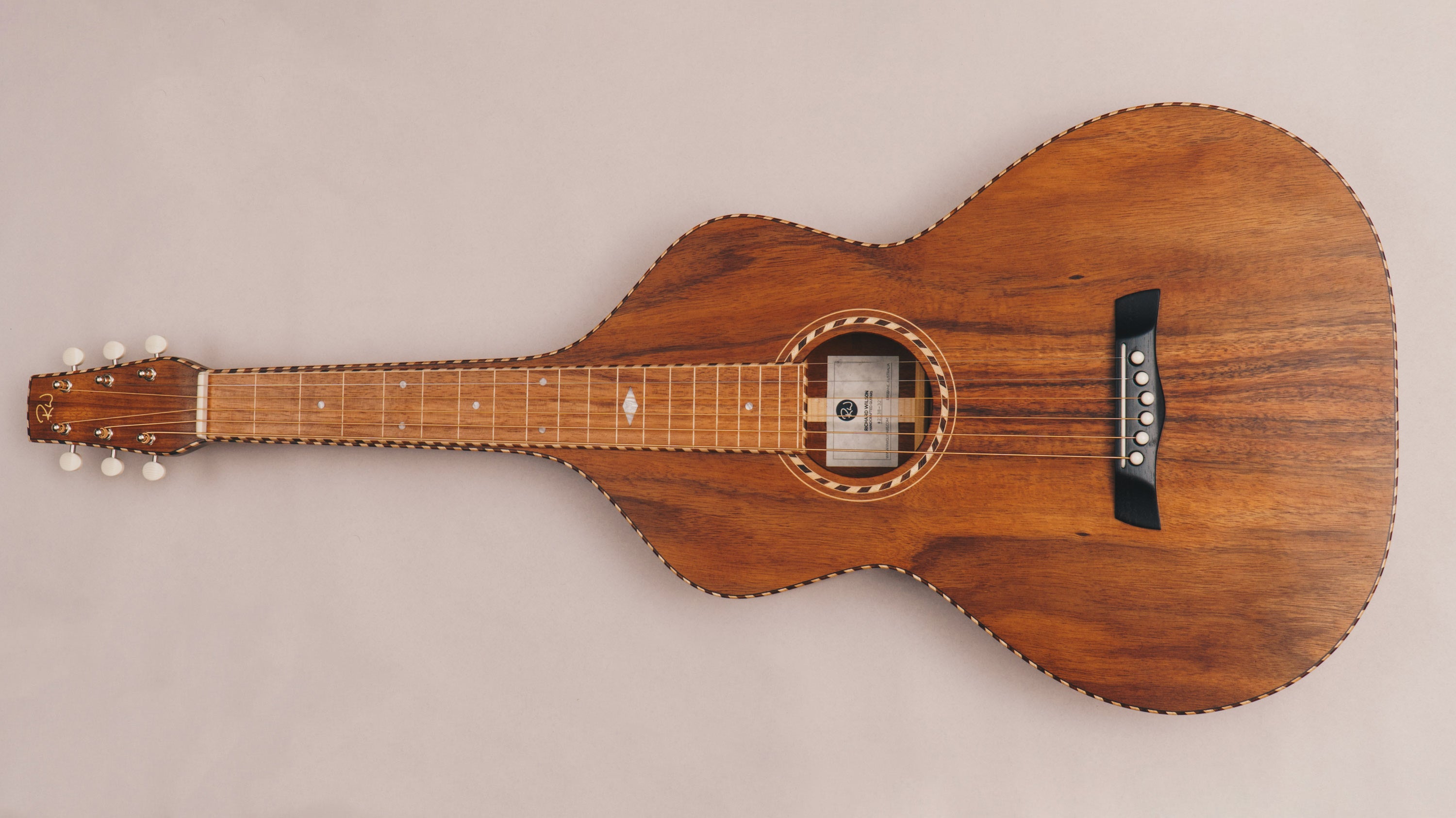 Hawaiian Koa Style 4 Weissenborn Guitar Weissenborn Acoustic Lap Steel Slide Guitar by master luthier Richard Wilson. Handcrafted in Australia. Serial no. RW2138-327.