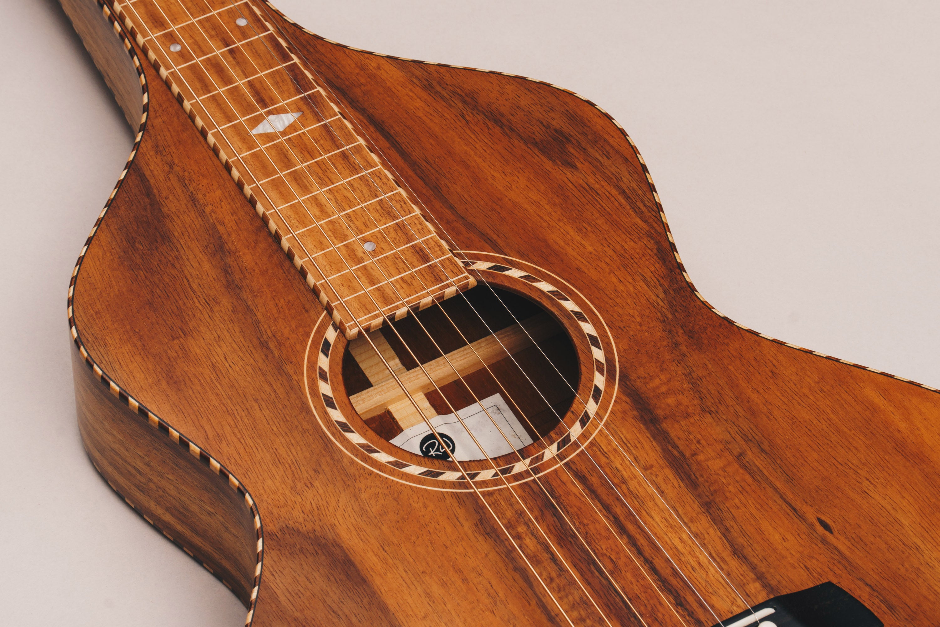 Hawaiian Koa Style 4 Weissenborn Guitar Weissenborn Acoustic Lap Steel Slide Guitar by master luthier Richard Wilson. Handcrafted in Australia. Serial no. RW2138-327.