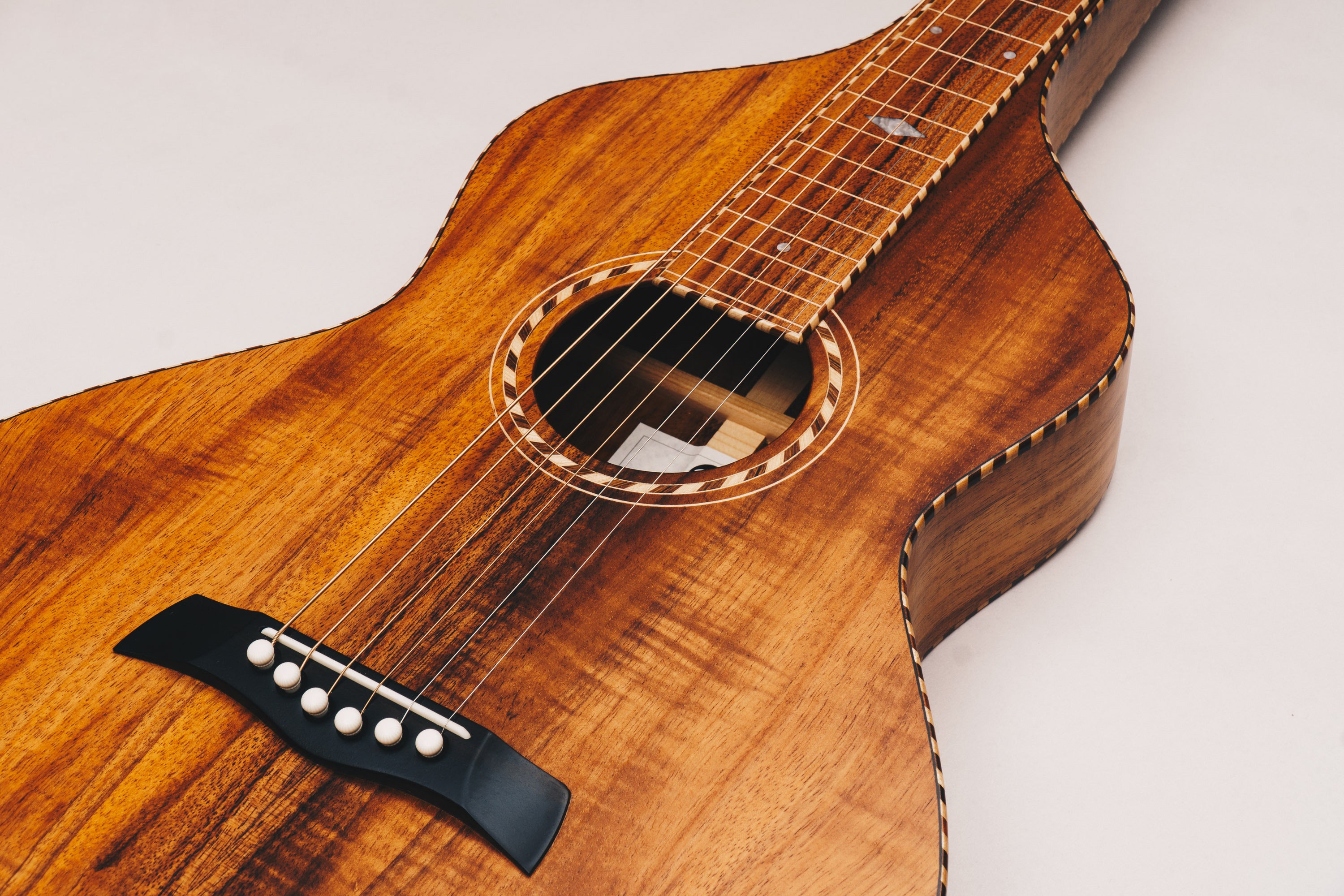 Hawaiian Koa Style 4 Weissenborn Guitar Weissenborn Acoustic Lap Steel Slide Guitar by master luthier Richard Wilson. Handcrafted in Australia. Serial no. RW2213-343.