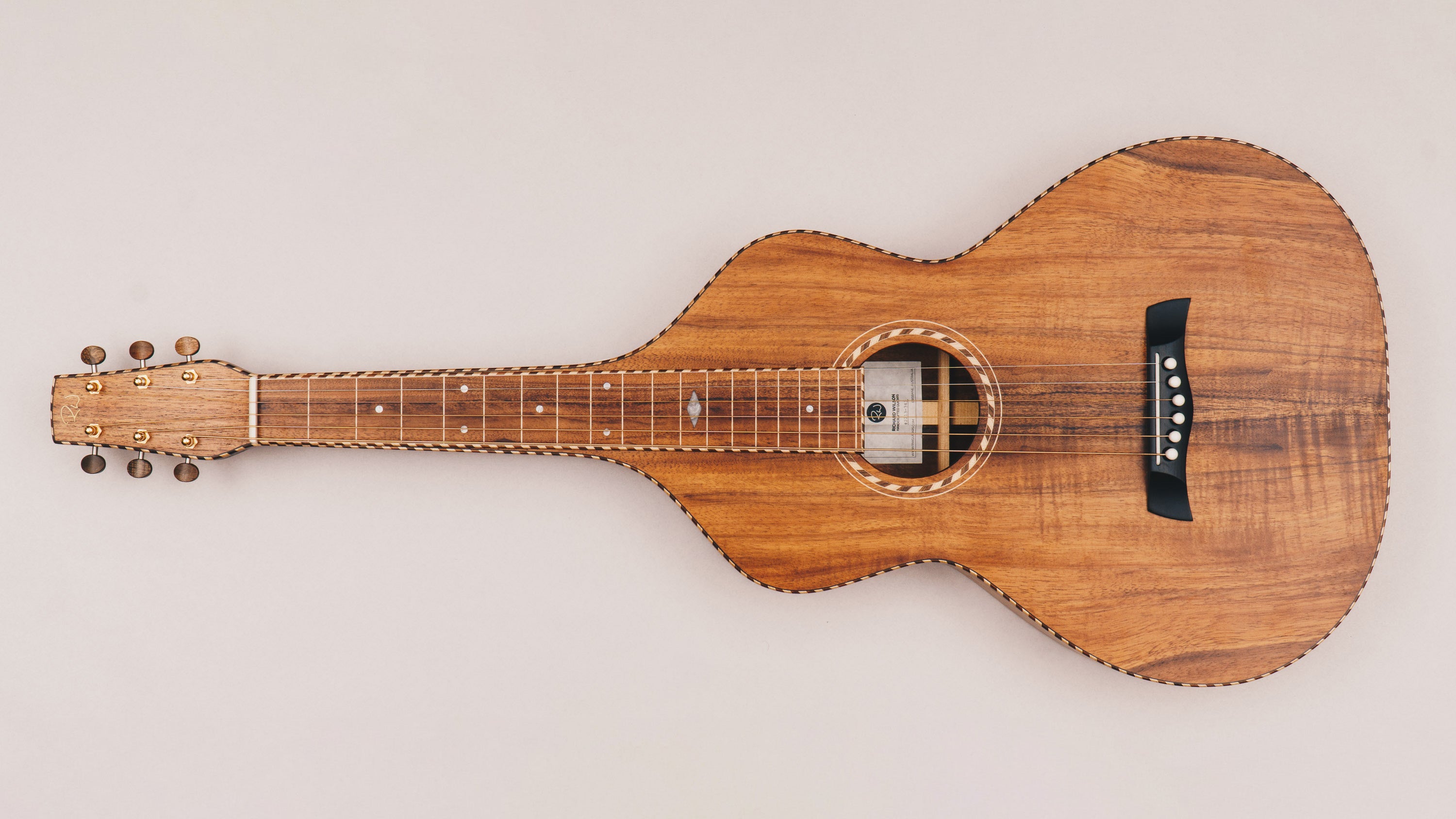 Hawaiian Koa Style 4 Weissenborn Guitar Weissenborn Acoustic Lap Steel Slide Guitar by master luthier Richard Wilson. Handcrafted in Australia. Serial no. RW2213-343.