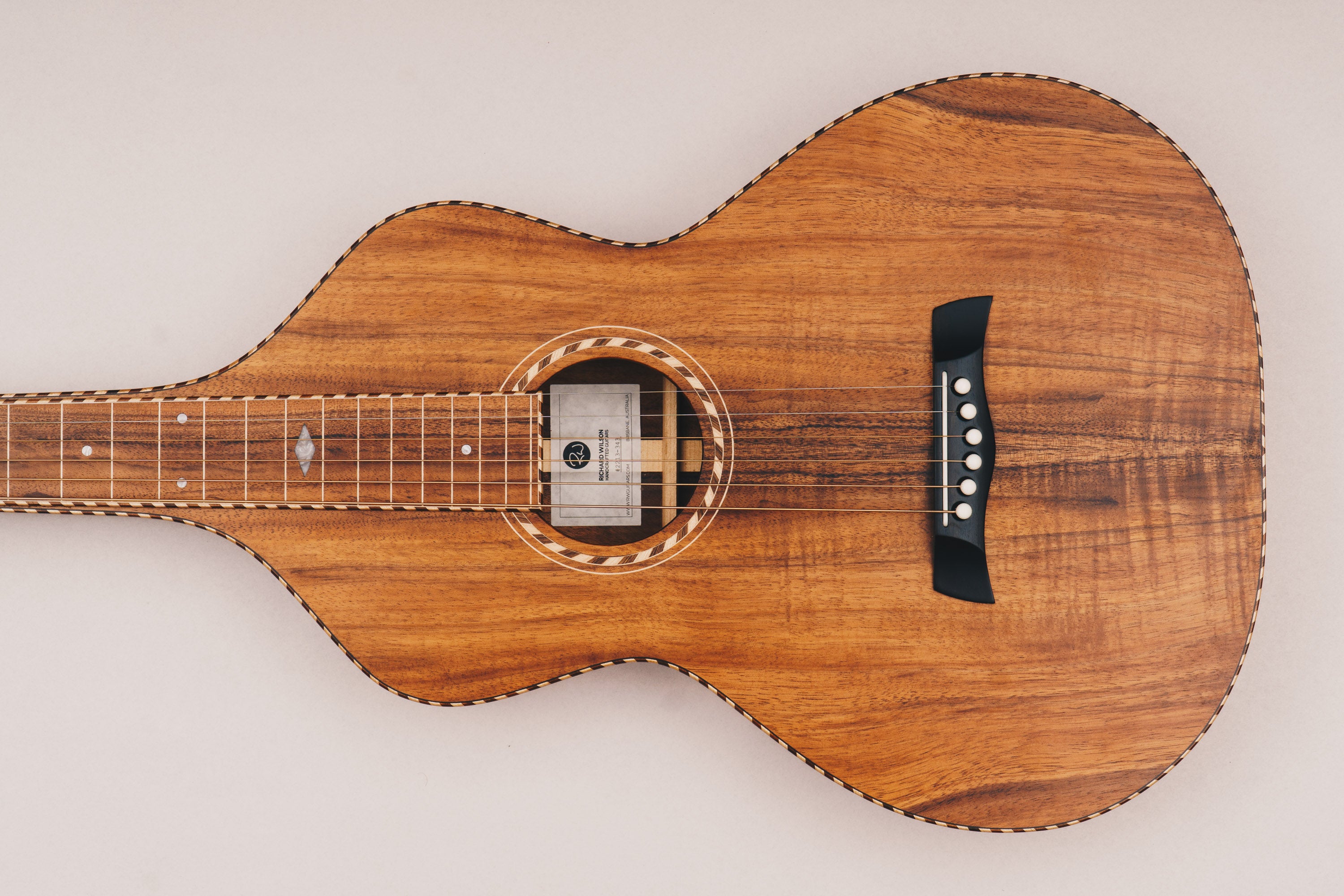 Hawaiian Koa Style 4 Weissenborn Guitar Weissenborn Acoustic Lap Steel Slide Guitar by master luthier Richard Wilson. Handcrafted in Australia. Serial no. RW2213-343.