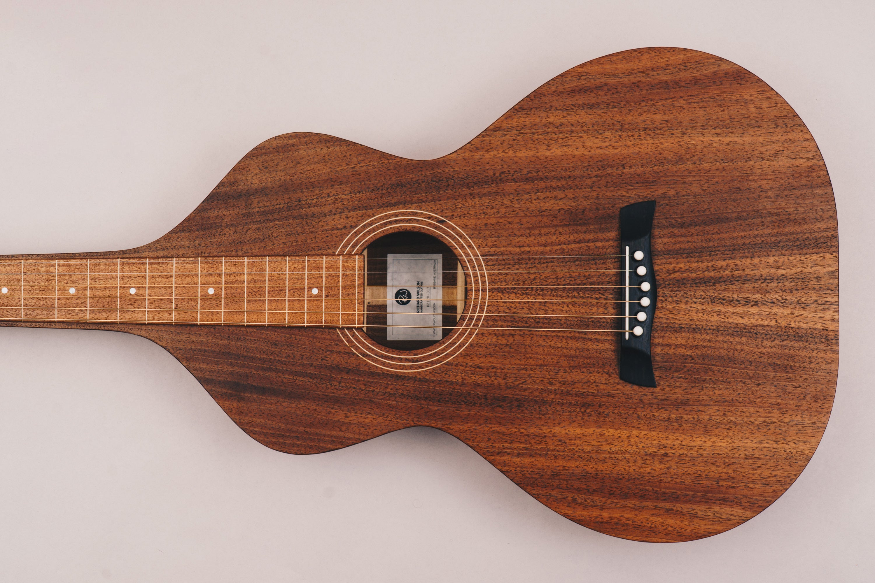Style 1 Baritone Weissenborn Guitar Weissenborn Acoustic Lap Steel Slide Guitar by master luthier Richard Wilson. Handcrafted in Australia. Serial no. RW2128-317.
