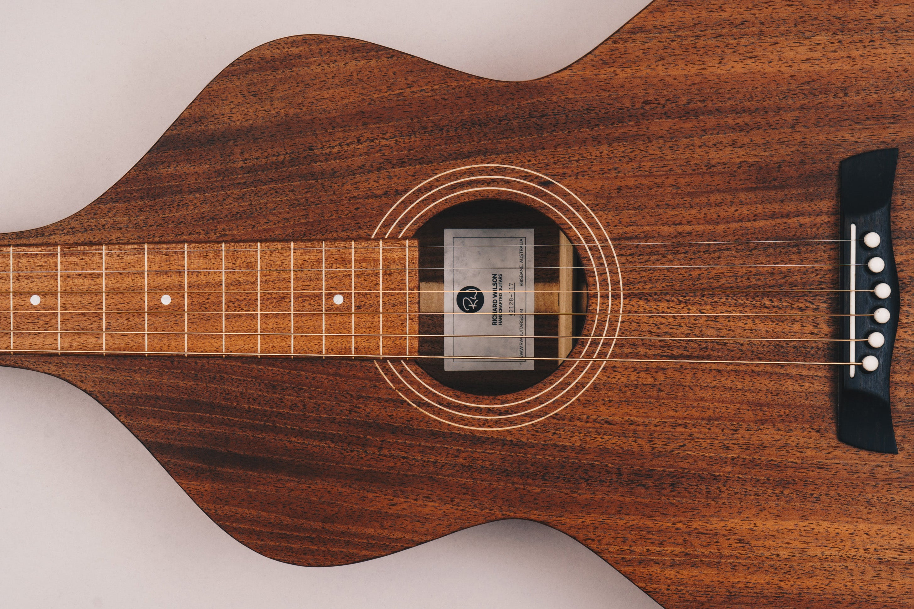 Style 1 Baritone Weissenborn Guitar Weissenborn Acoustic Lap Steel Slide Guitar by master luthier Richard Wilson. Handcrafted in Australia. Serial no. RW2128-317.