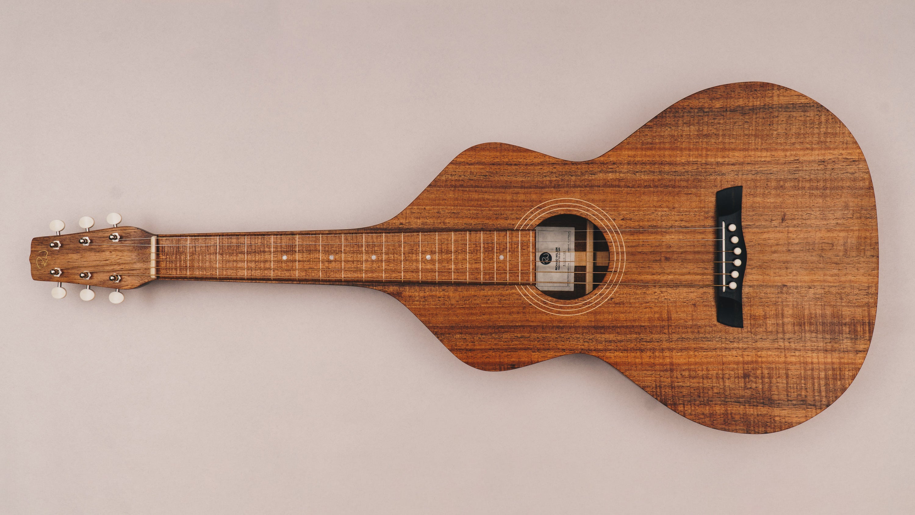 Style 1 Weissenborn Guitar - Master Series Weissenborn Acoustic Lap Steel Slide Guitar by master luthier Richard Wilson. Handcrafted in Australia. Serial no. RWRW2218-348.