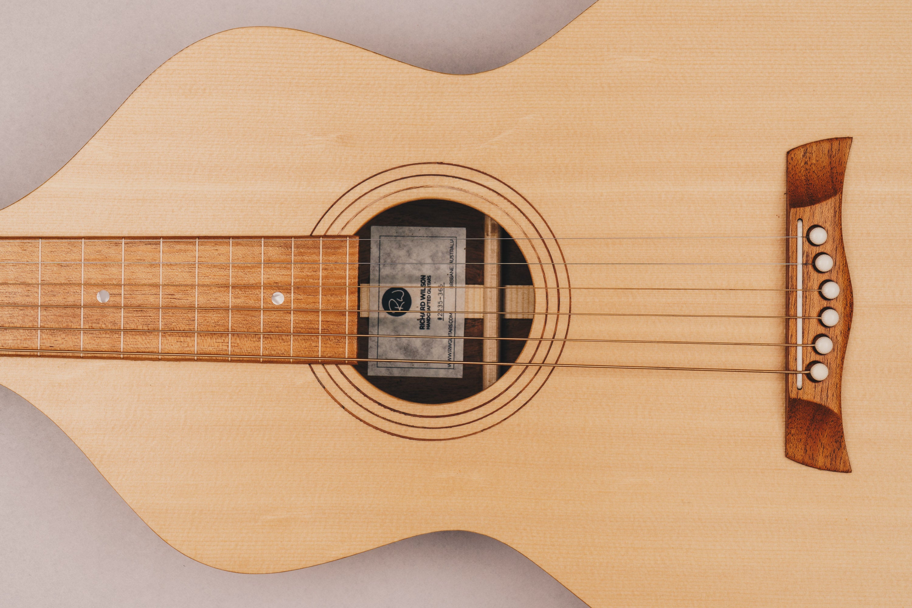 Style 1 Weissenborn Guitar - Sitka Spruce & Tasmanian Blackwood Weissenborn Acoustic Lap Steel Slide Guitar by master luthier Richard Wilson. Handcrafted in Australia. Serial no. RW2235-365.