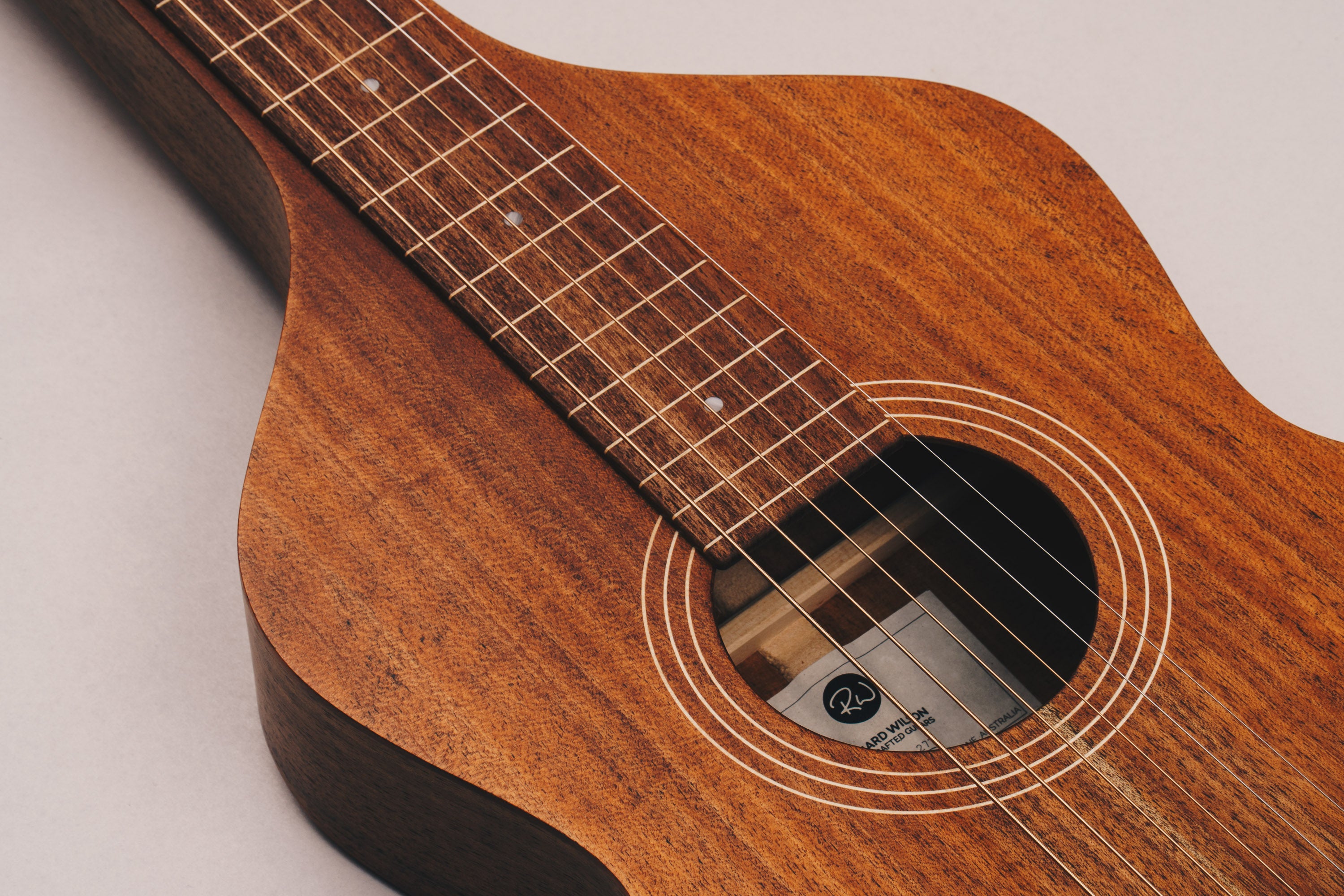 Style 1 Weissenborn Guitar Weissenborn Acoustic Lap Steel Slide Guitar by master luthier Richard Wilson. Handcrafted in Australia. Serial no. RW2028-277.
