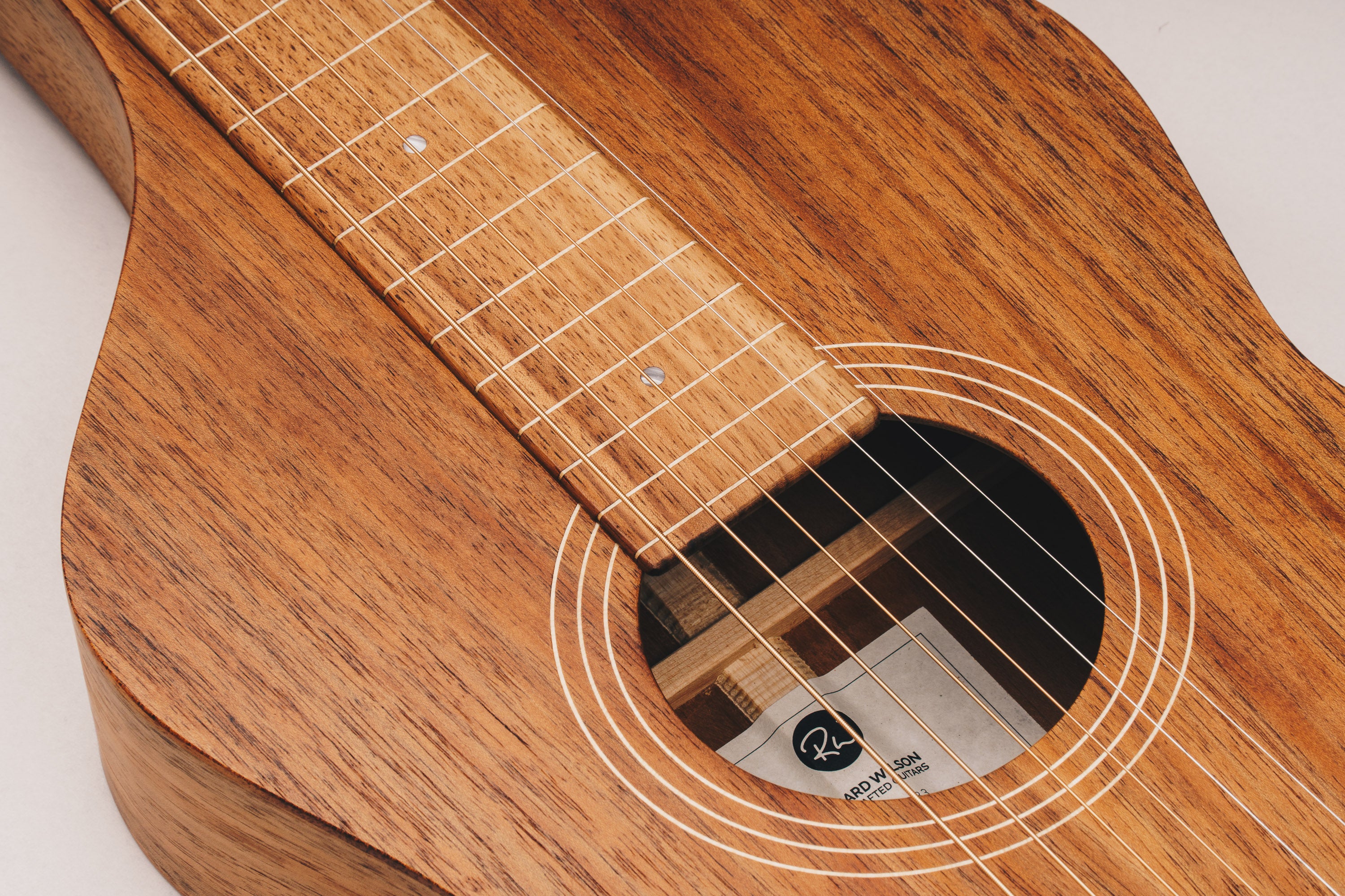 Style 1 Weissenborn Guitar Weissenborn Acoustic Lap Steel Slide Guitar by master luthier Richard Wilson. Handcrafted in Australia. Serial no. RW2034-283.