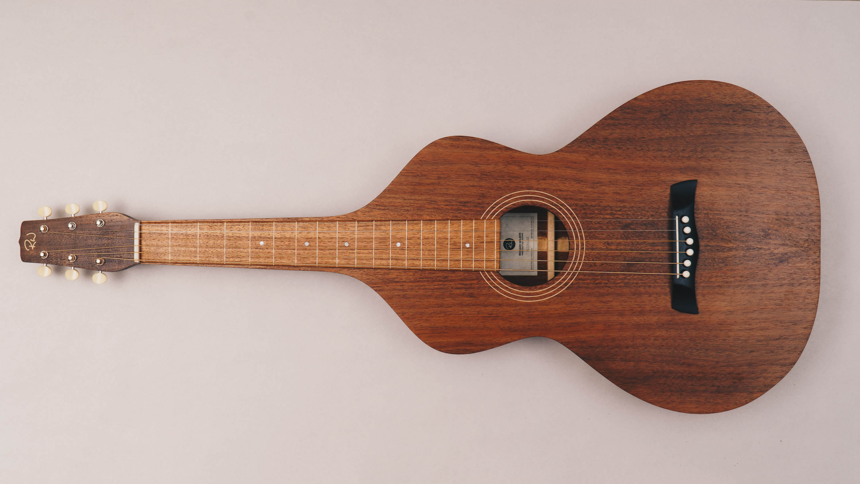 Style 1 Weissenborn Guitar Weissenborn Acoustic Lap Steel Slide Guitar by master luthier Richard Wilson. Handcrafted in Australia. Serial no. RW2104-293.