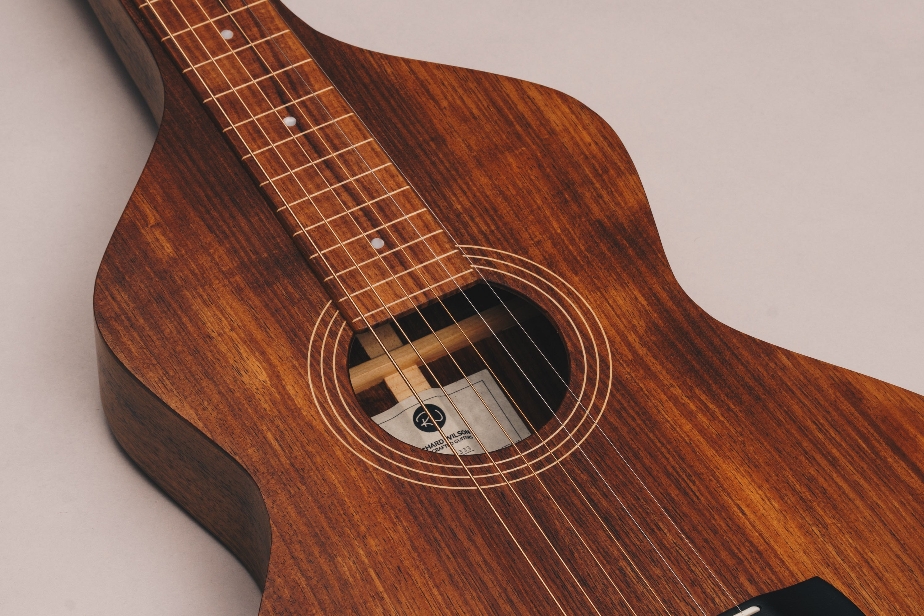 Style 1 Weissenborn Guitar Weissenborn Acoustic Lap Steel Slide Guitar by master luthier Richard Wilson. Handcrafted in Australia. Serial no. RW2203-333.