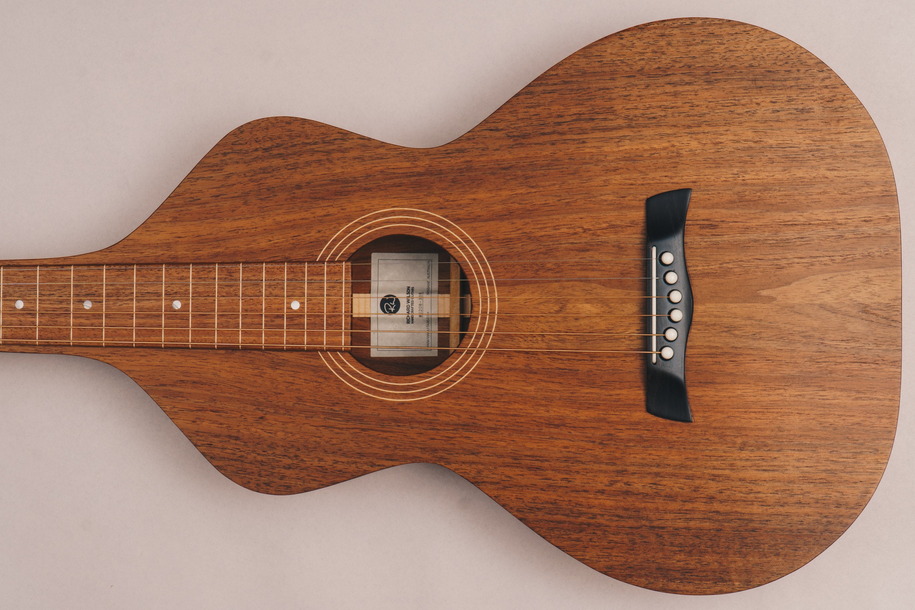 Style 1 Weissenborn Guitar Weissenborn Acoustic Lap Steel Slide Guitar by master luthier Richard Wilson. Handcrafted in Australia. Serial no. RW2208-338.