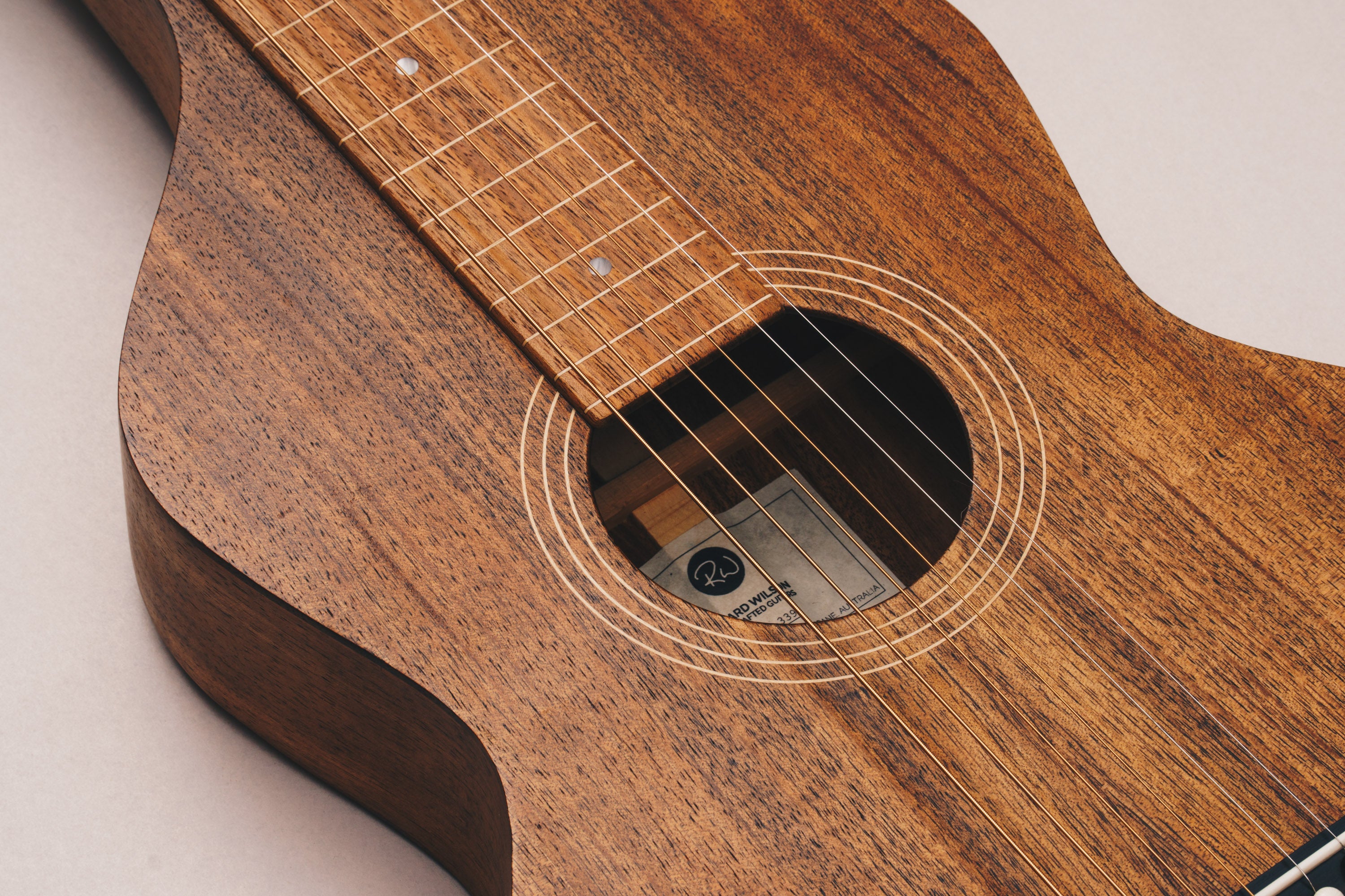 Style 1 Weissenborn Guitar Weissenborn Acoustic Lap Steel Slide Guitar by master luthier Richard Wilson. Handcrafted in Australia. Serial no. RW2209-339.