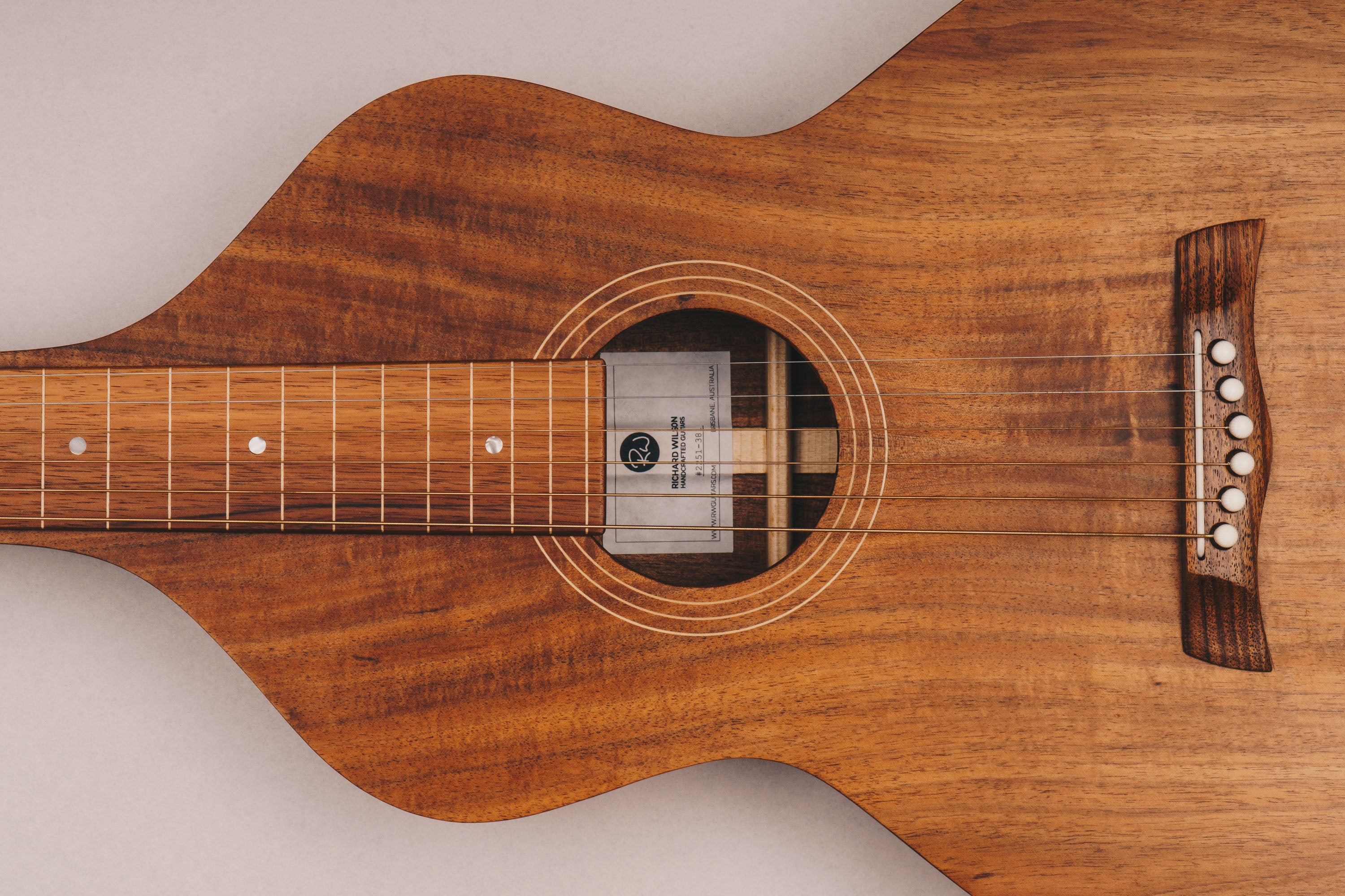 Style 1 Weissenborn Guitar Weissenborn Acoustic Lap Steel Slide Guitar by master luthier Richard Wilson. Handcrafted in Australia. Serial no. RW2251-381.