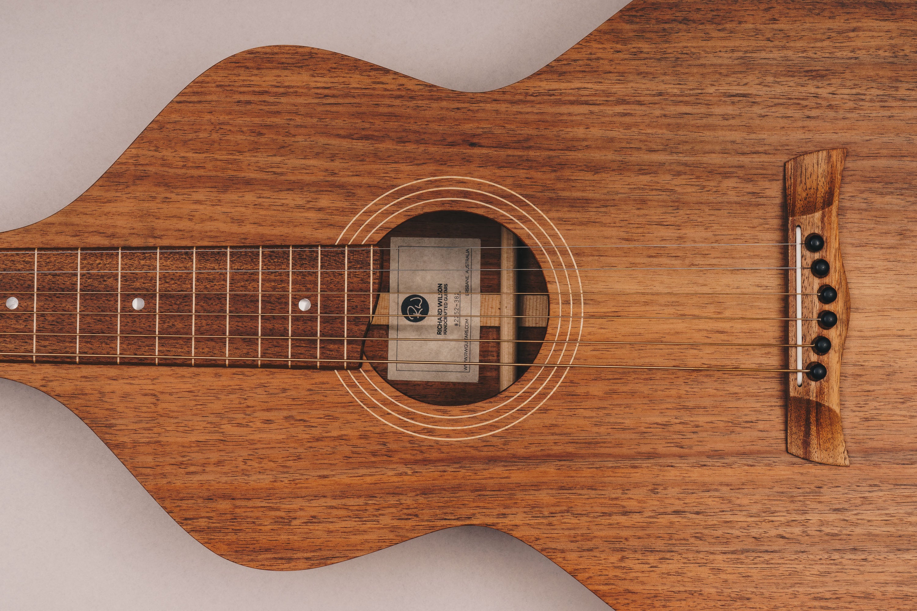 Style 1 Weissenborn Guitar Weissenborn Acoustic Lap Steel Slide Guitar by master luthier Richard Wilson. Handcrafted in Australia. Serial no. RW2252-382.