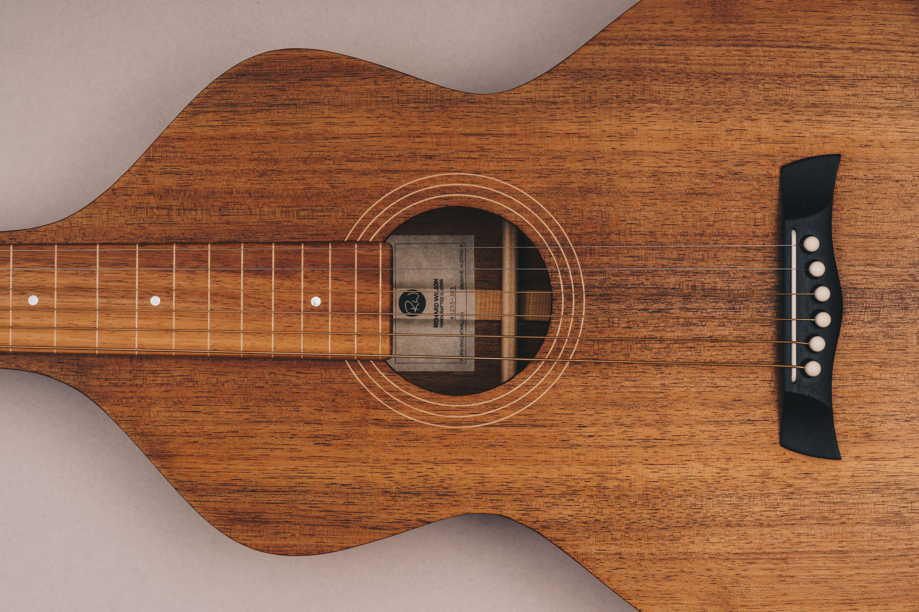 Style 1 Weissenborn Guitar Weissenborn Acoustic Lap Steel Slide Guitar by master luthier Richard Wilson. Handcrafted in Australia. Serial no. RW2255-385.