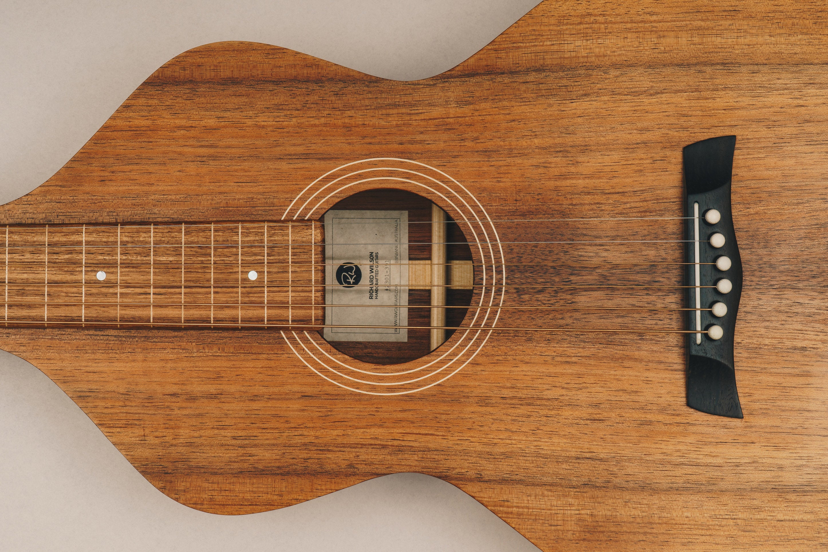 Style 1 Weissenborn Guitar Weissenborn Acoustic Lap Steel Slide Guitar by master luthier Richard Wilson. Handcrafted in Australia. Serial no. RW2301-391.