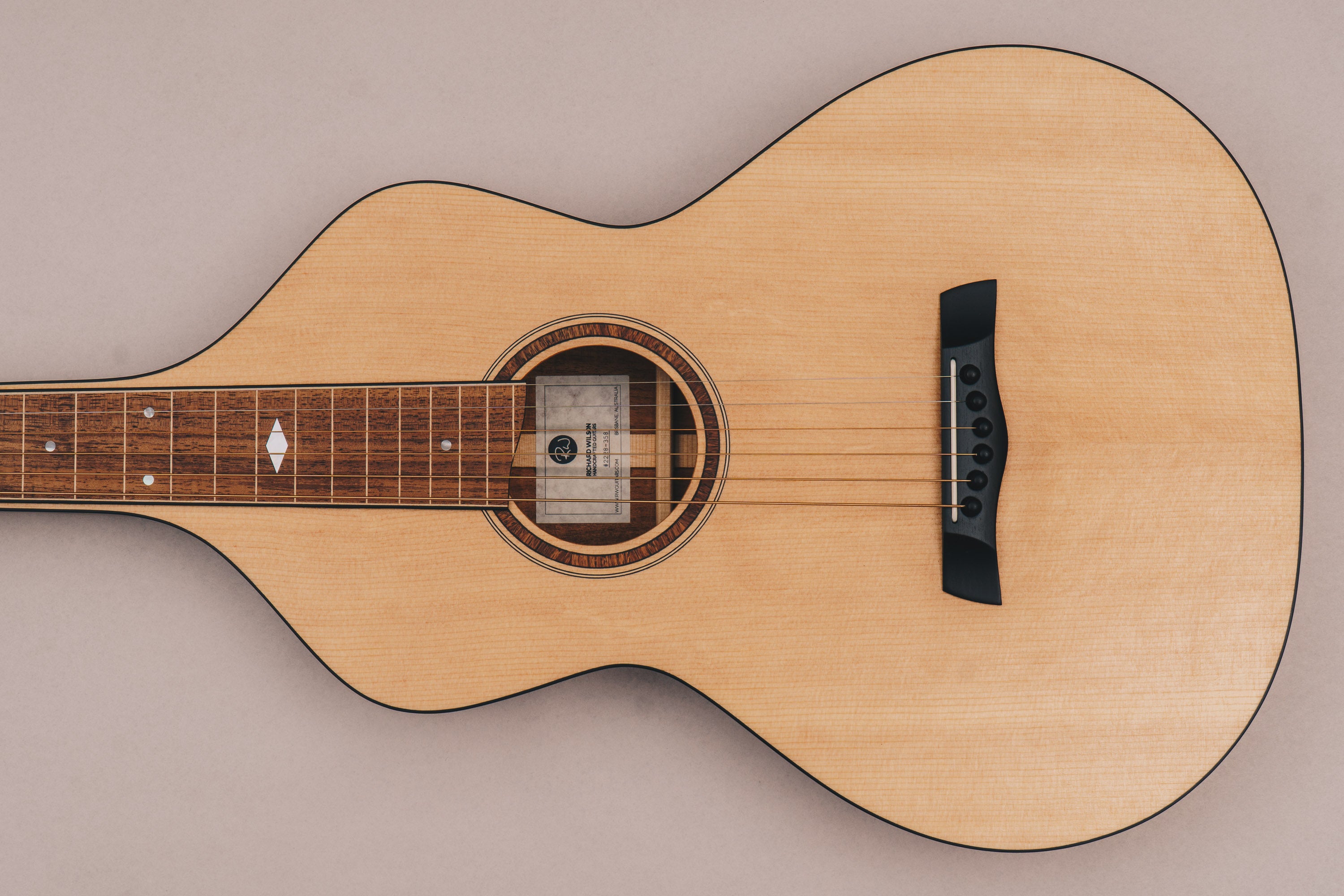 Style 2 Weissenborn Guitar - Sitka Spruce & Tasmanian Blackwood Weissenborn Acoustic Lap Steel Slide Guitar by master luthier Richard Wilson. Handcrafted in Australia. Serial no. RW2228-358.