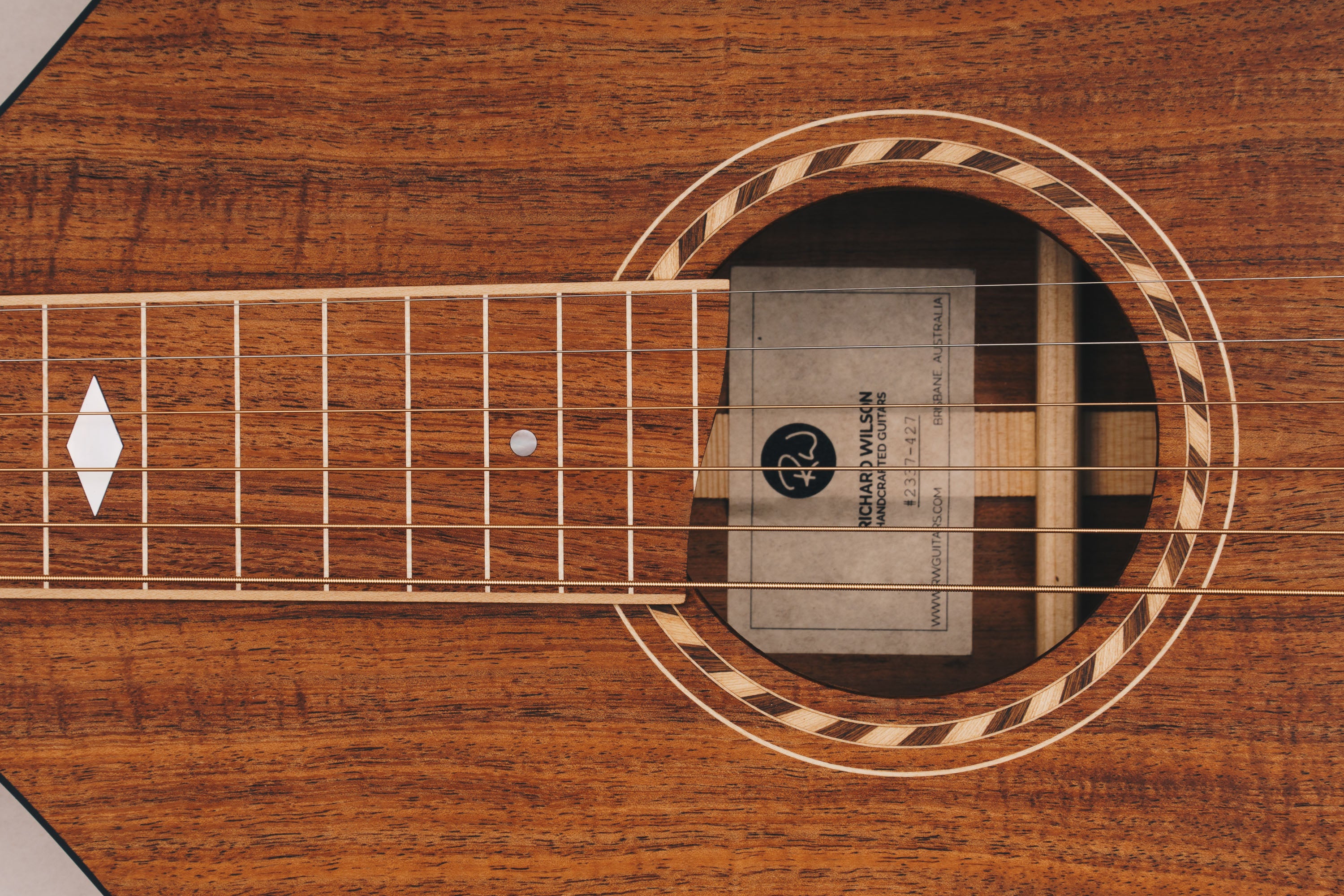 Style 2 Weissenborn Guitar Weissenborn Acoustic Lap Steel Slide Guitar by master luthier Richard Wilson. Handcrafted in Australia. Serial no. RW2337-427.