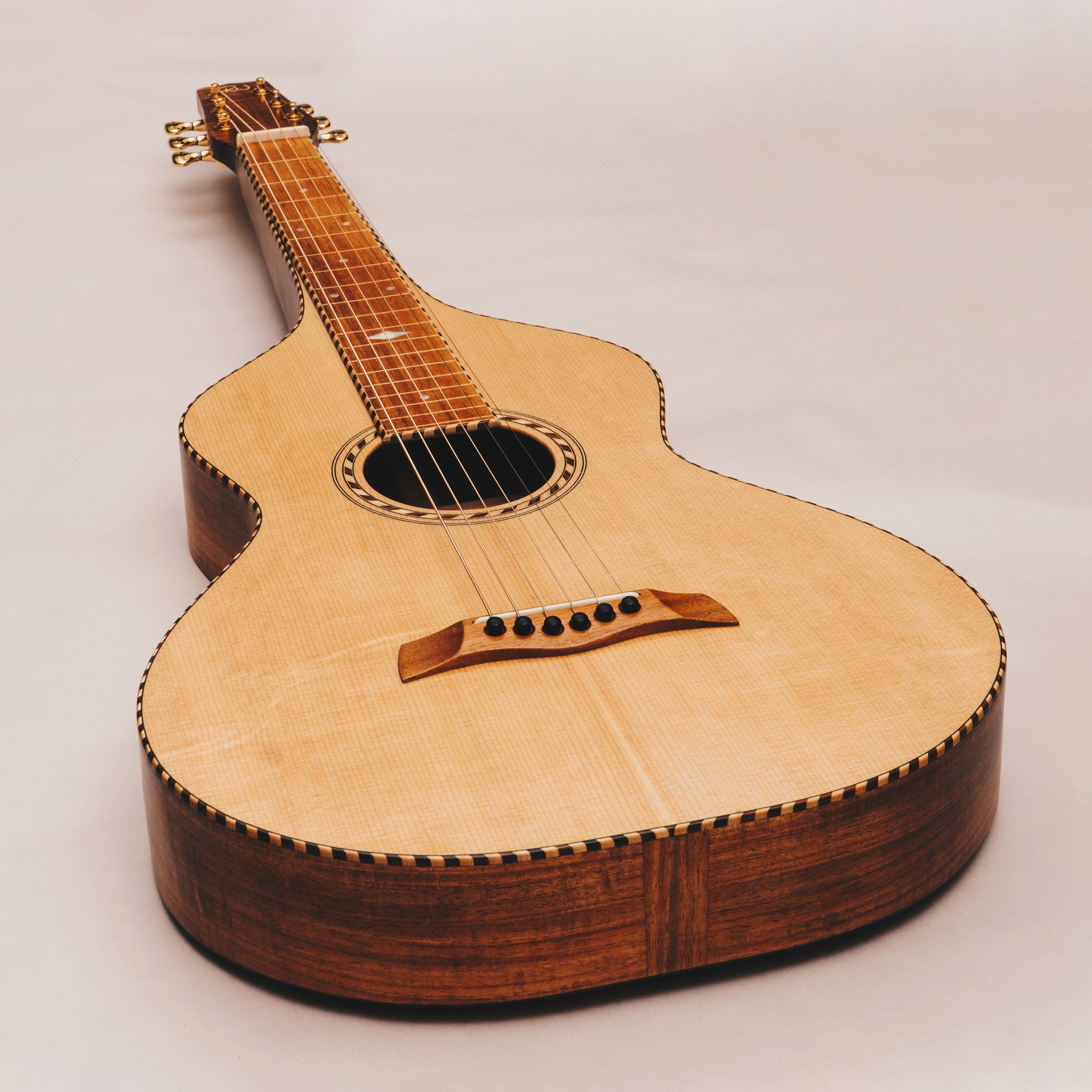 Style 3 Weissenborn Guitar - Sitka Spruce & Tasmanian Blackwood Weissenborn Acoustic Lap Steel Slide Guitar by master luthier Richard Wilson. Handcrafted in Australia. Serial no. RWRW2224-354.