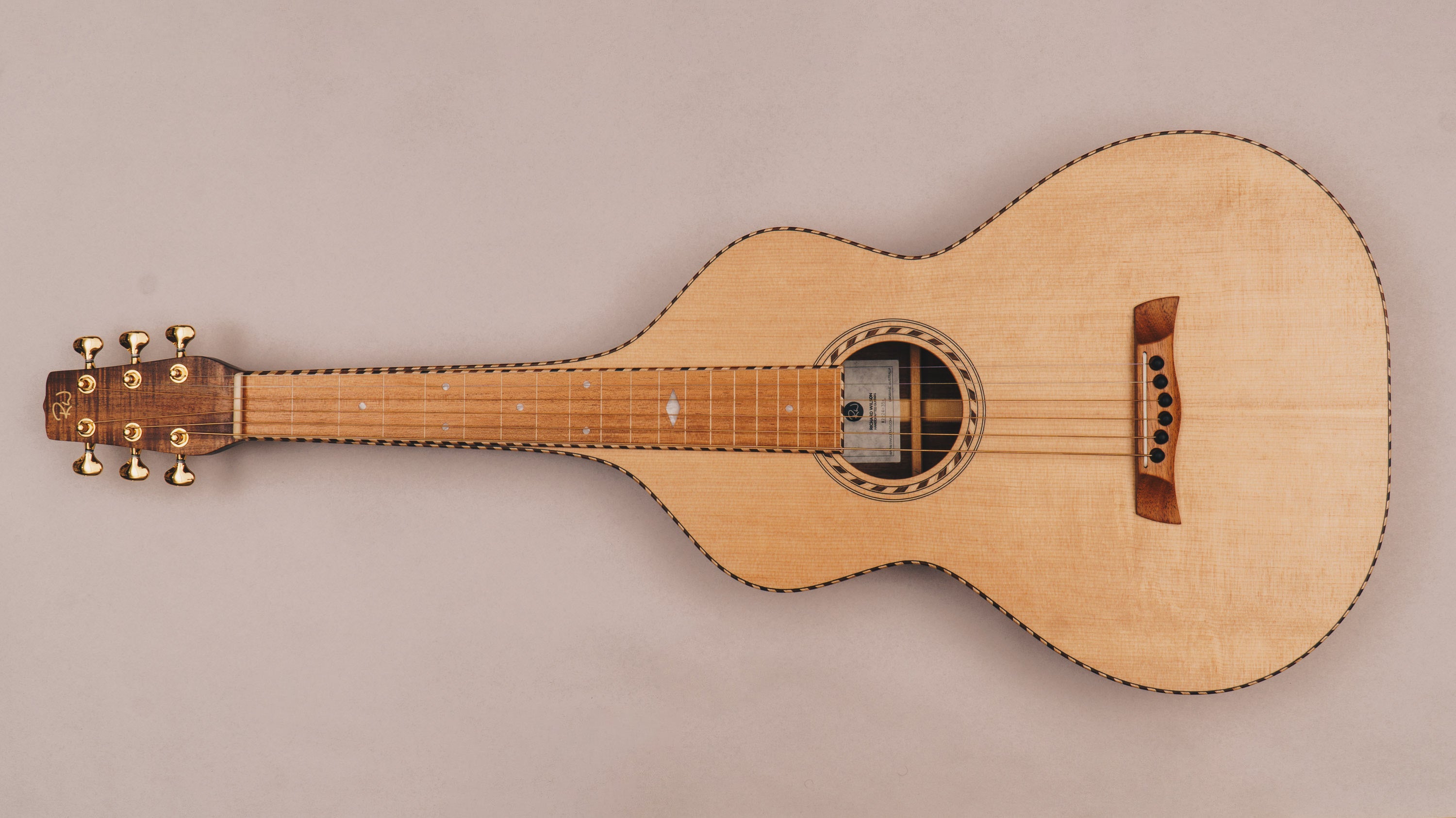 Style 3 Weissenborn Guitar - Sitka Spruce & Tasmanian Blackwood Weissenborn Acoustic Lap Steel Slide Guitar by master luthier Richard Wilson. Handcrafted in Australia. Serial no. RWRW2224-354.
