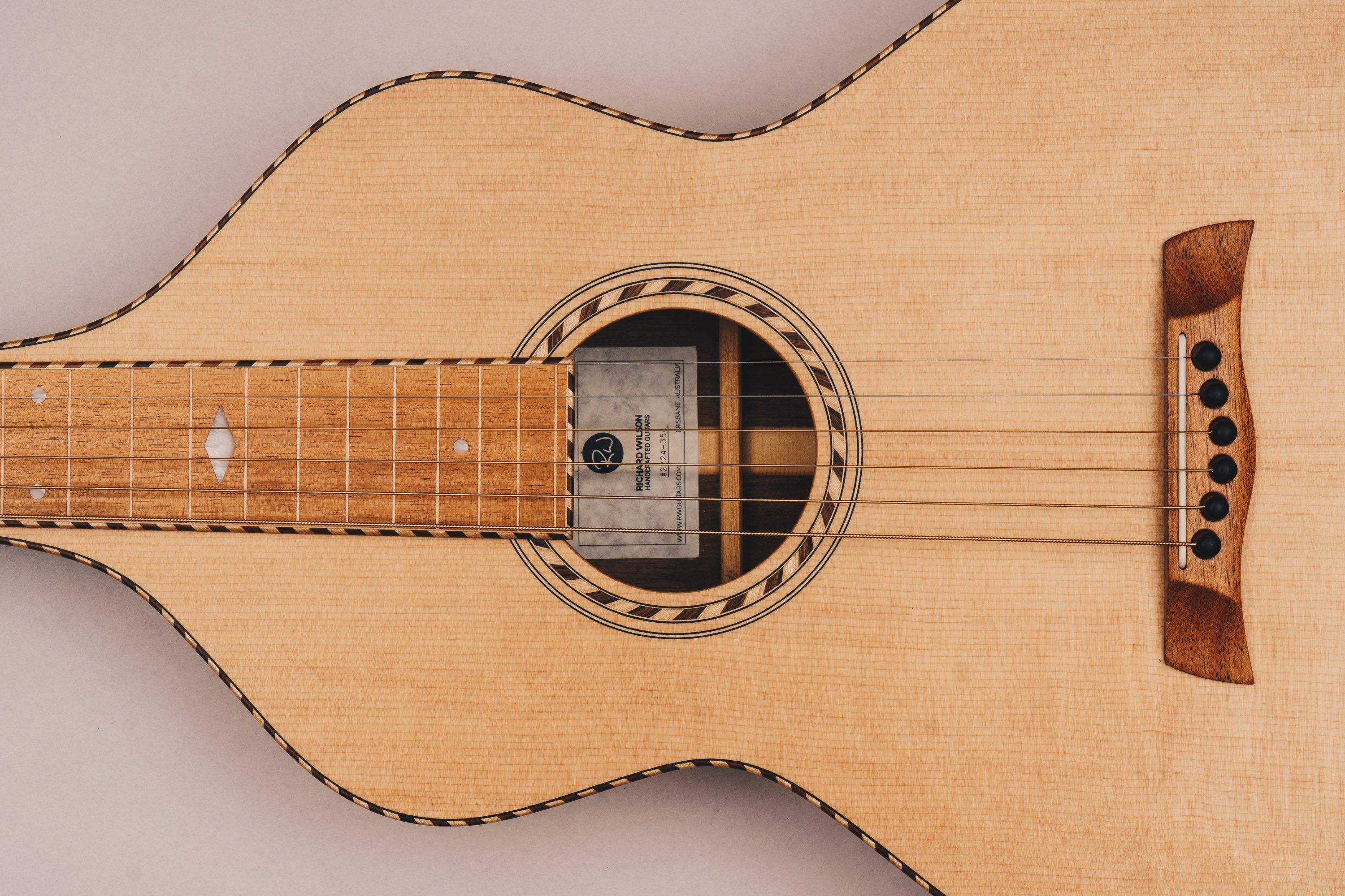 Style 3 Weissenborn Guitar - Sitka Spruce & Tasmanian Blackwood Weissenborn Acoustic Lap Steel Slide Guitar by master luthier Richard Wilson. Handcrafted in Australia. Serial no. RWRW2224-354.