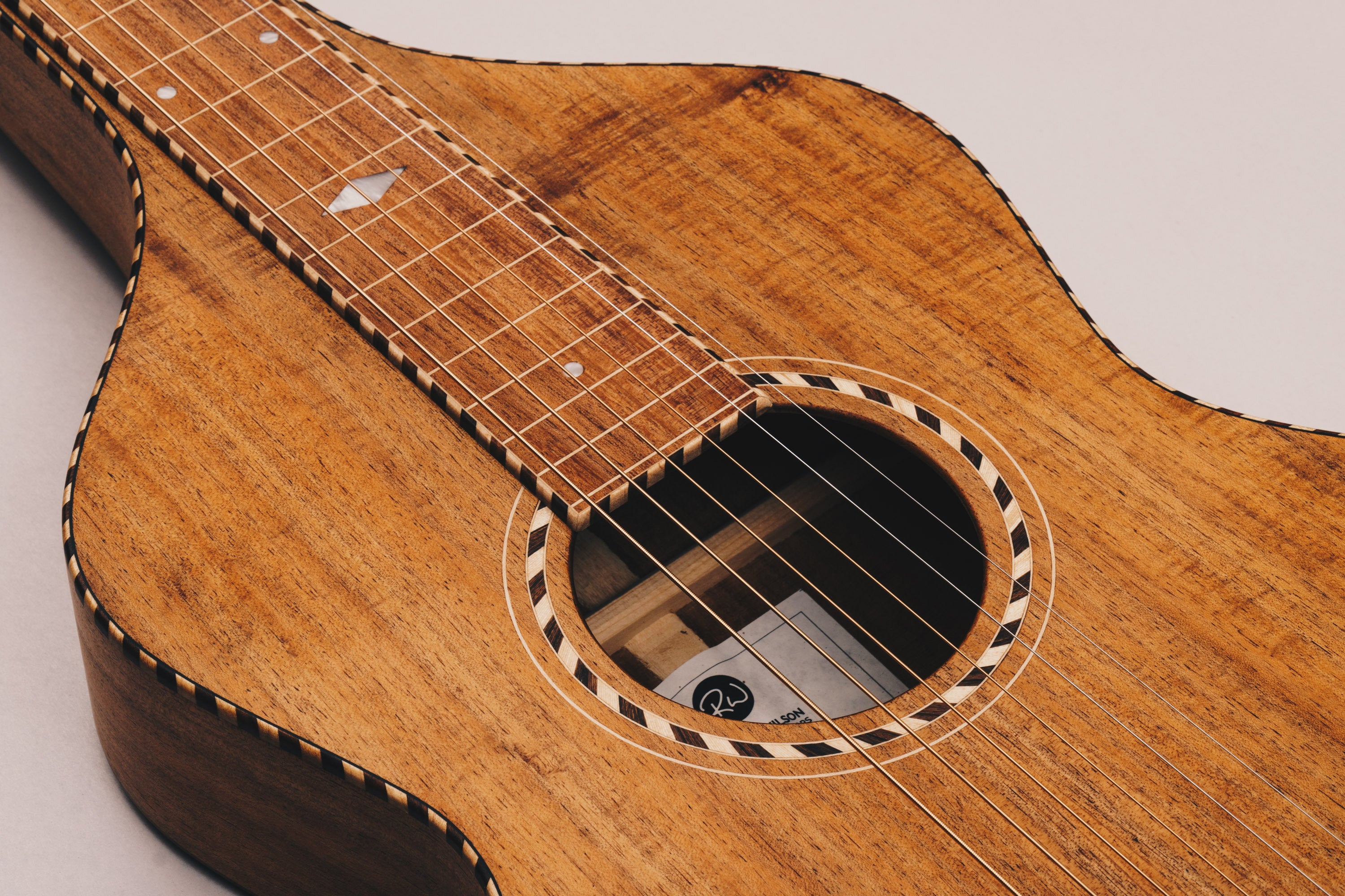 Style 3 Weissenborn Guitar Weissenborn Acoustic Lap Steel Slide Guitar by master luthier Richard Wilson. Handcrafted in Australia. Serial no. RW2123-312.