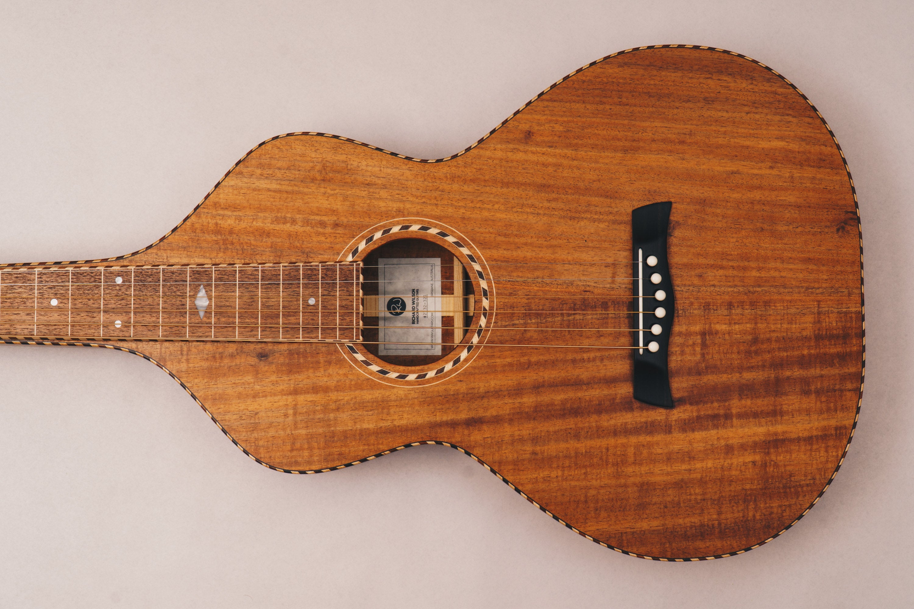 Style 3 Weissenborn Guitar Weissenborn Acoustic Lap Steel Slide Guitar by master luthier Richard Wilson. Handcrafted in Australia. Serial no. RW2132-321.