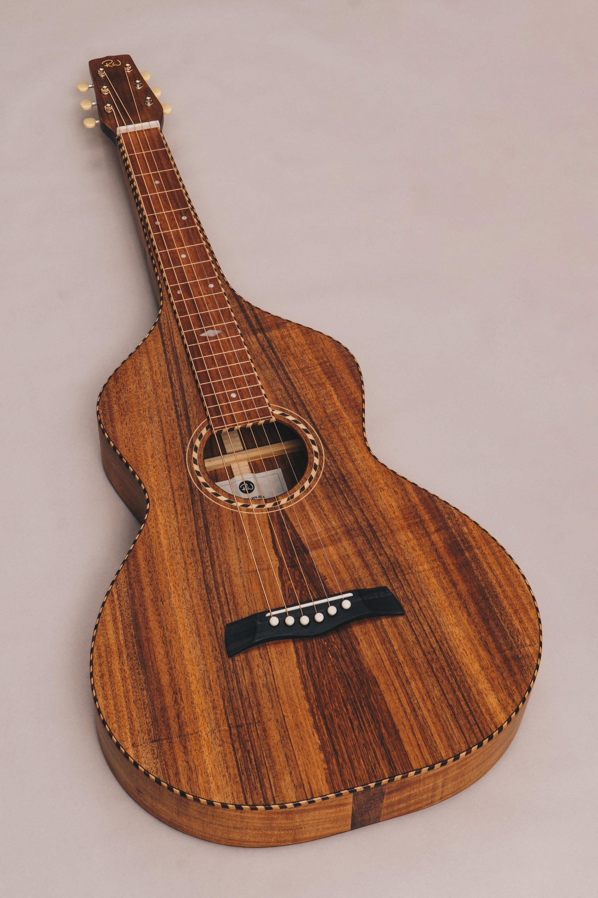 Style 3 Weissenborn Guitar Weissenborn Acoustic Lap Steel Slide Guitar by master luthier Richard Wilson. Handcrafted in Australia. Serial no. RW2134-323.