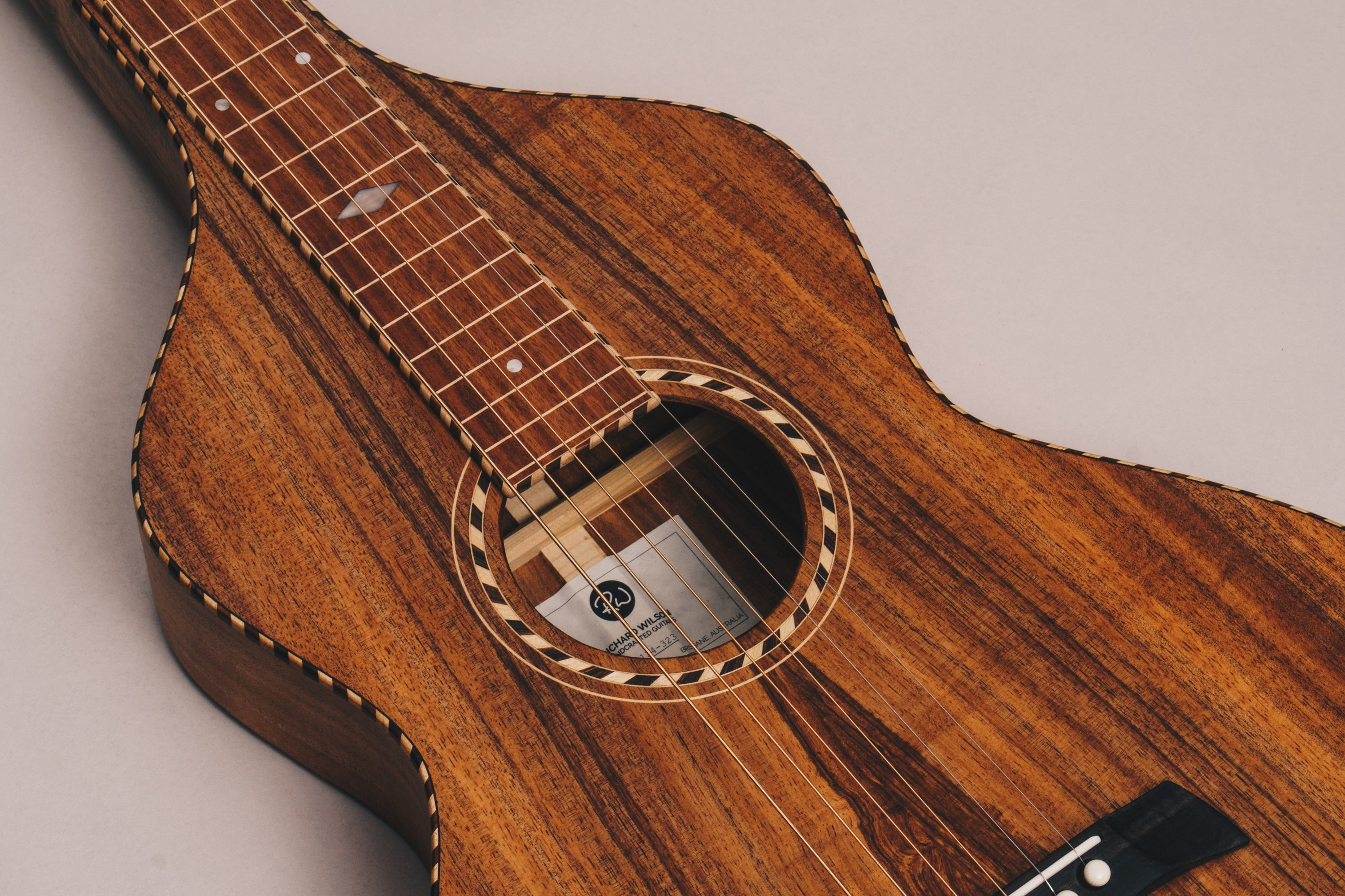 Style 3 Weissenborn Guitar Weissenborn Acoustic Lap Steel Slide Guitar by master luthier Richard Wilson. Handcrafted in Australia. Serial no. RW2134-323.