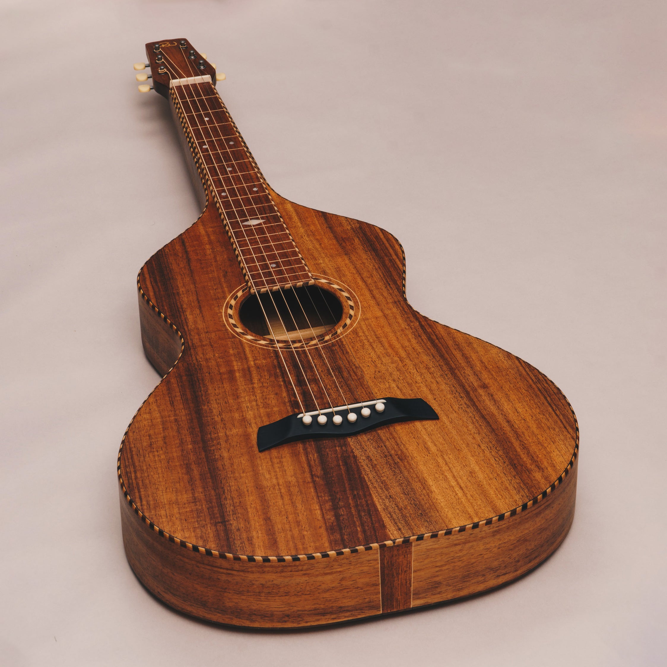 Style 3 Weissenborn Guitar Weissenborn Acoustic Lap Steel Slide Guitar by master luthier Richard Wilson. Handcrafted in Australia. Serial no. RW2206-336.