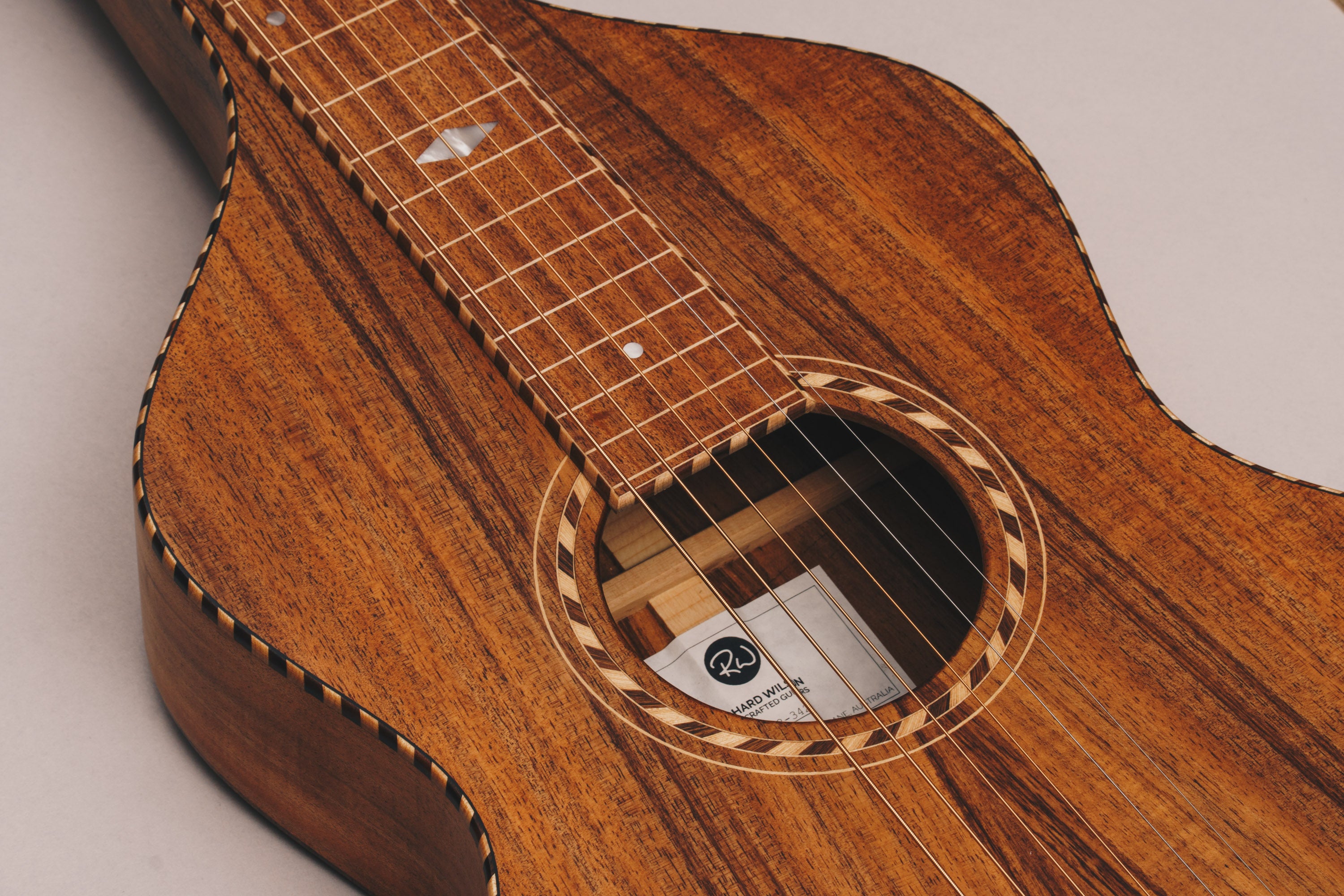 Style 3 Weissenborn Guitar Weissenborn Acoustic Lap Steel Slide Guitar by master luthier Richard Wilson. Handcrafted in Australia. Serial no. RW2212-342.