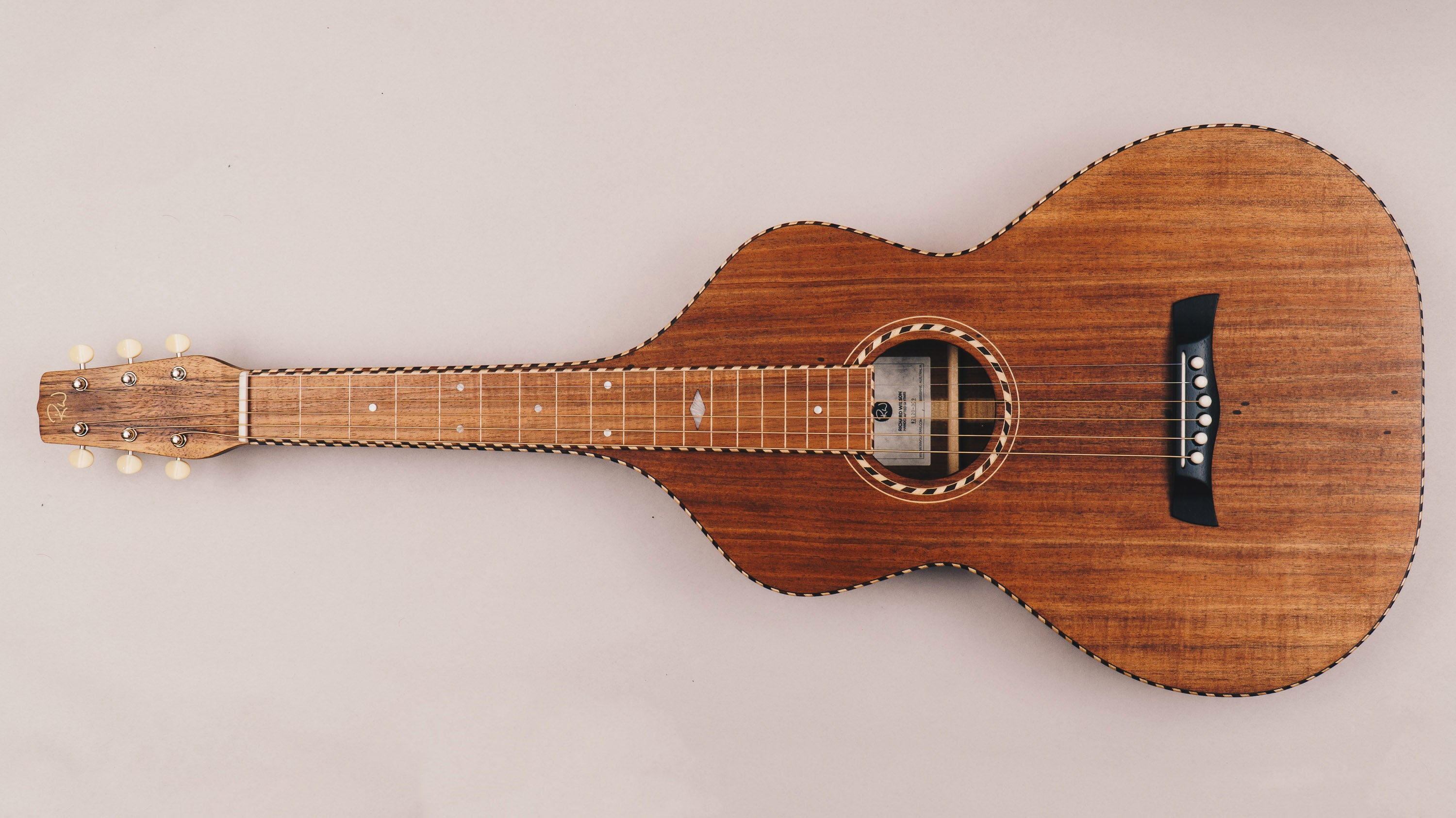 Style 3 Weissenborn Guitar Weissenborn Acoustic Lap Steel Slide Guitar by master luthier Richard Wilson. Handcrafted in Australia. Serial no. RW2220-309.