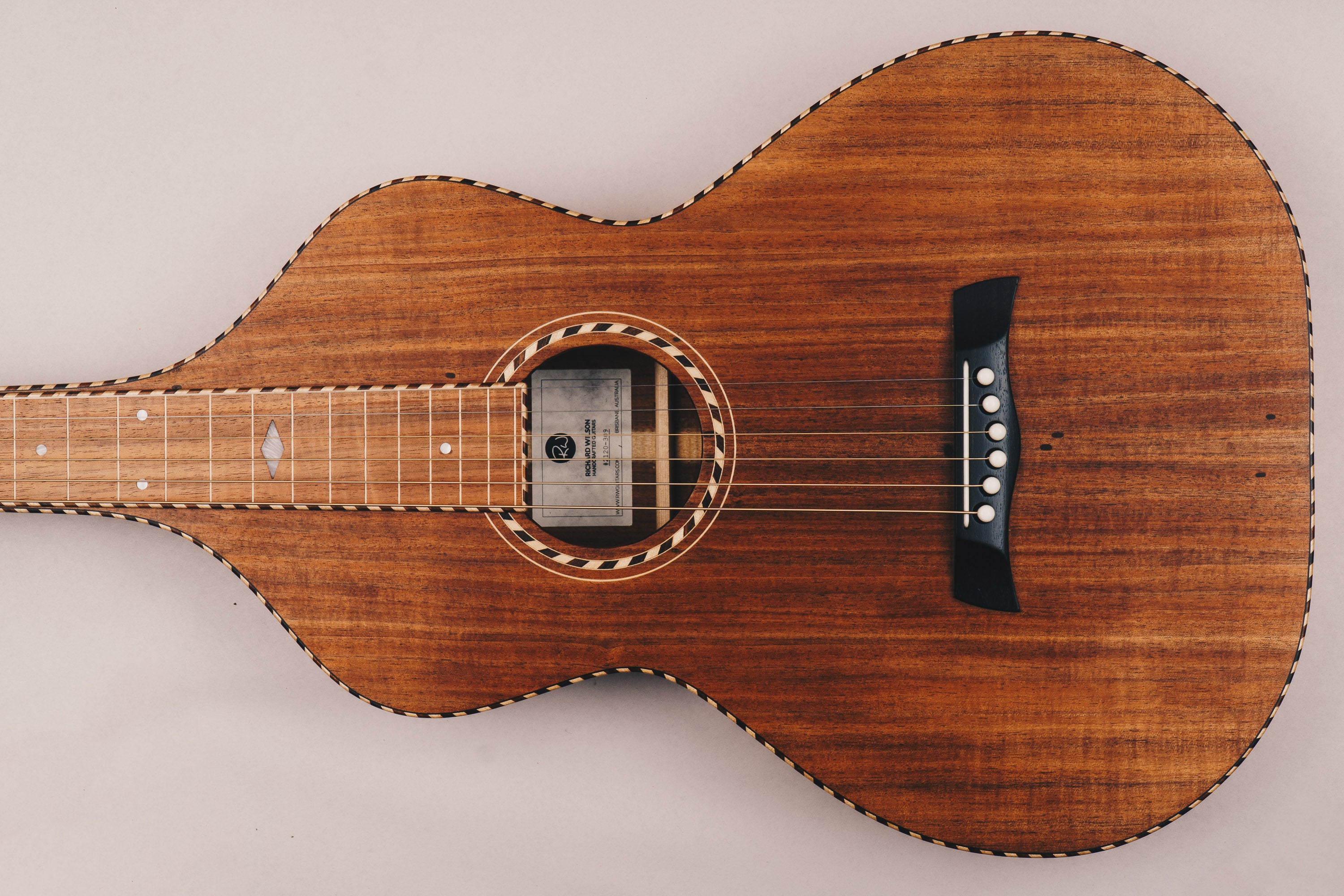 Style 3 Weissenborn Guitar Weissenborn Acoustic Lap Steel Slide Guitar by master luthier Richard Wilson. Handcrafted in Australia. Serial no. RW2220-309.