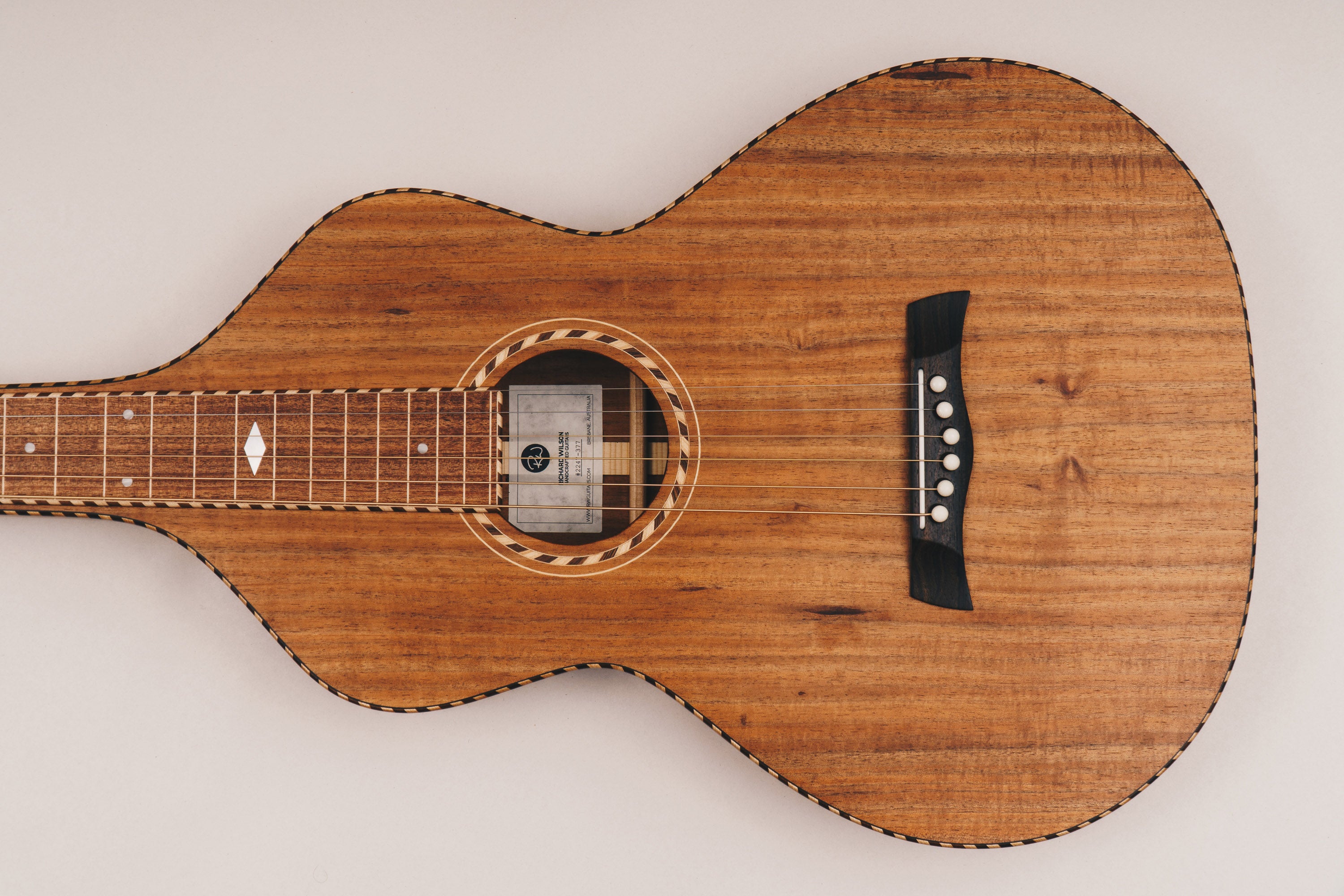 Style 3 Weissenborn Guitar Weissenborn Acoustic Lap Steel Slide Guitar by master luthier Richard Wilson. Handcrafted in Australia. Serial no. RW2247-377.