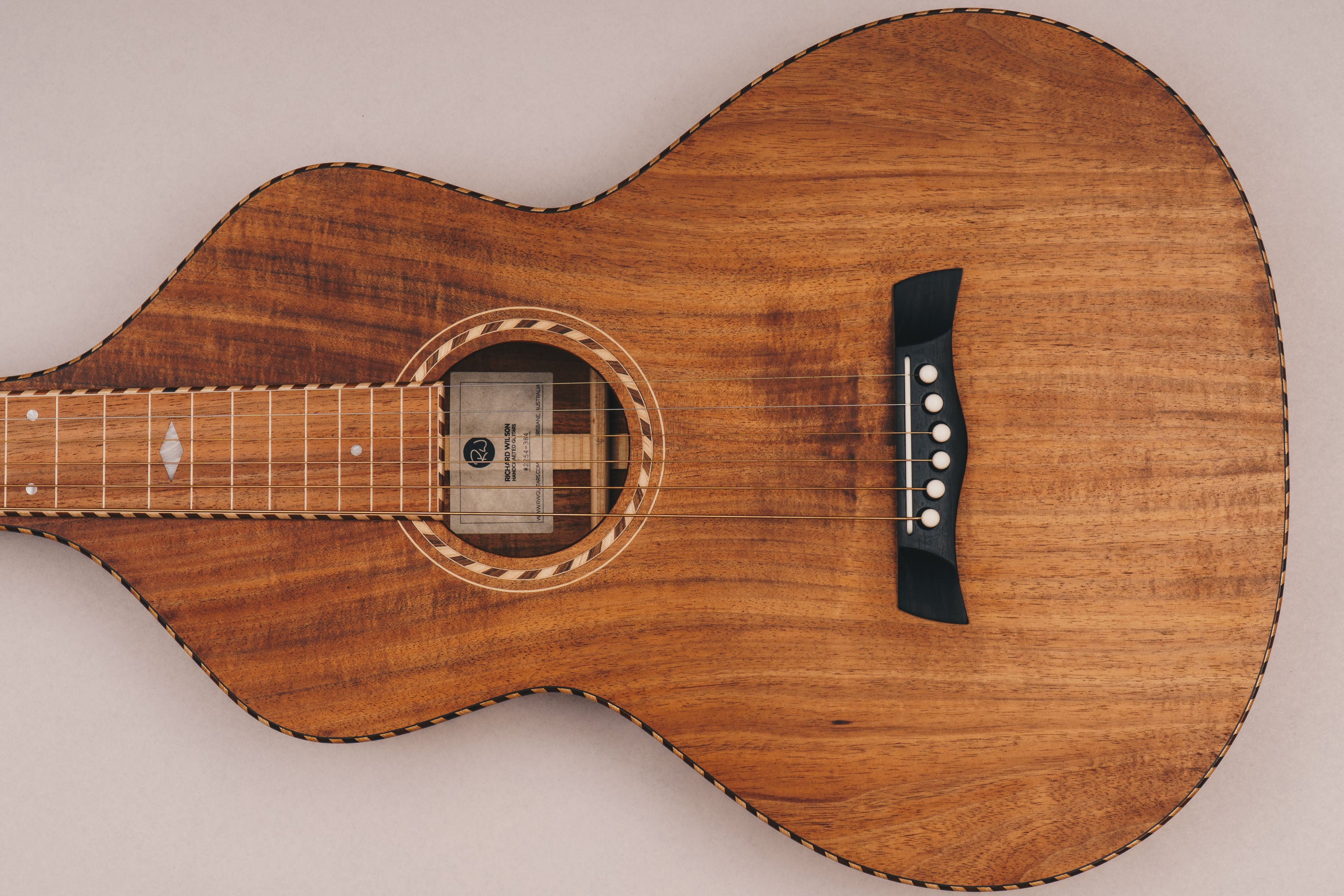 Style 3 Weissenborn Guitar Weissenborn Acoustic Lap Steel Slide Guitar by master luthier Richard Wilson. Handcrafted in Australia. Serial no. RW2254-384.