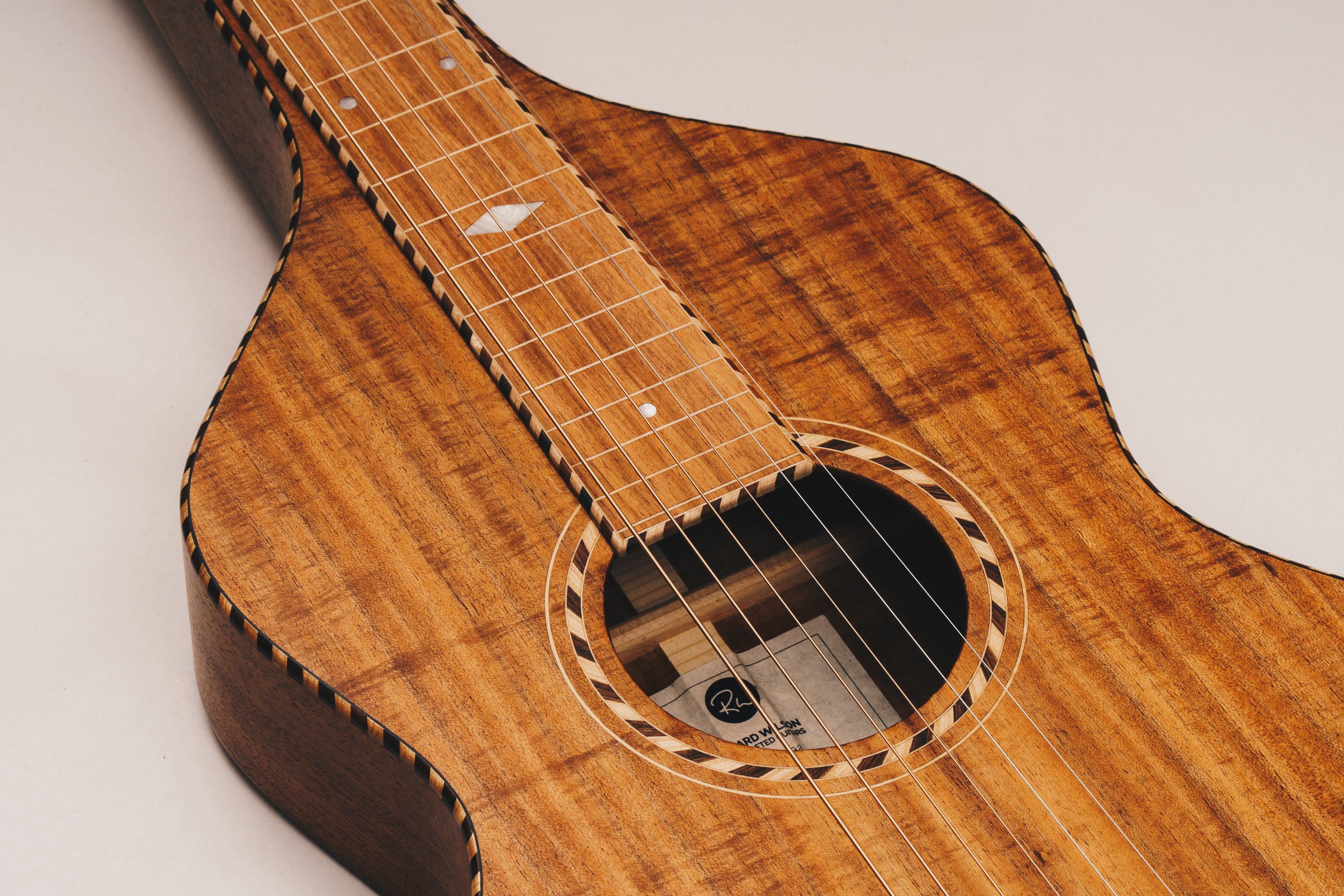 Style 3 Weissenborn Guitar Weissenborn Acoustic Lap Steel Slide Guitar by master luthier Richard Wilson. Handcrafted in Australia. Serial no. RW2308-398.