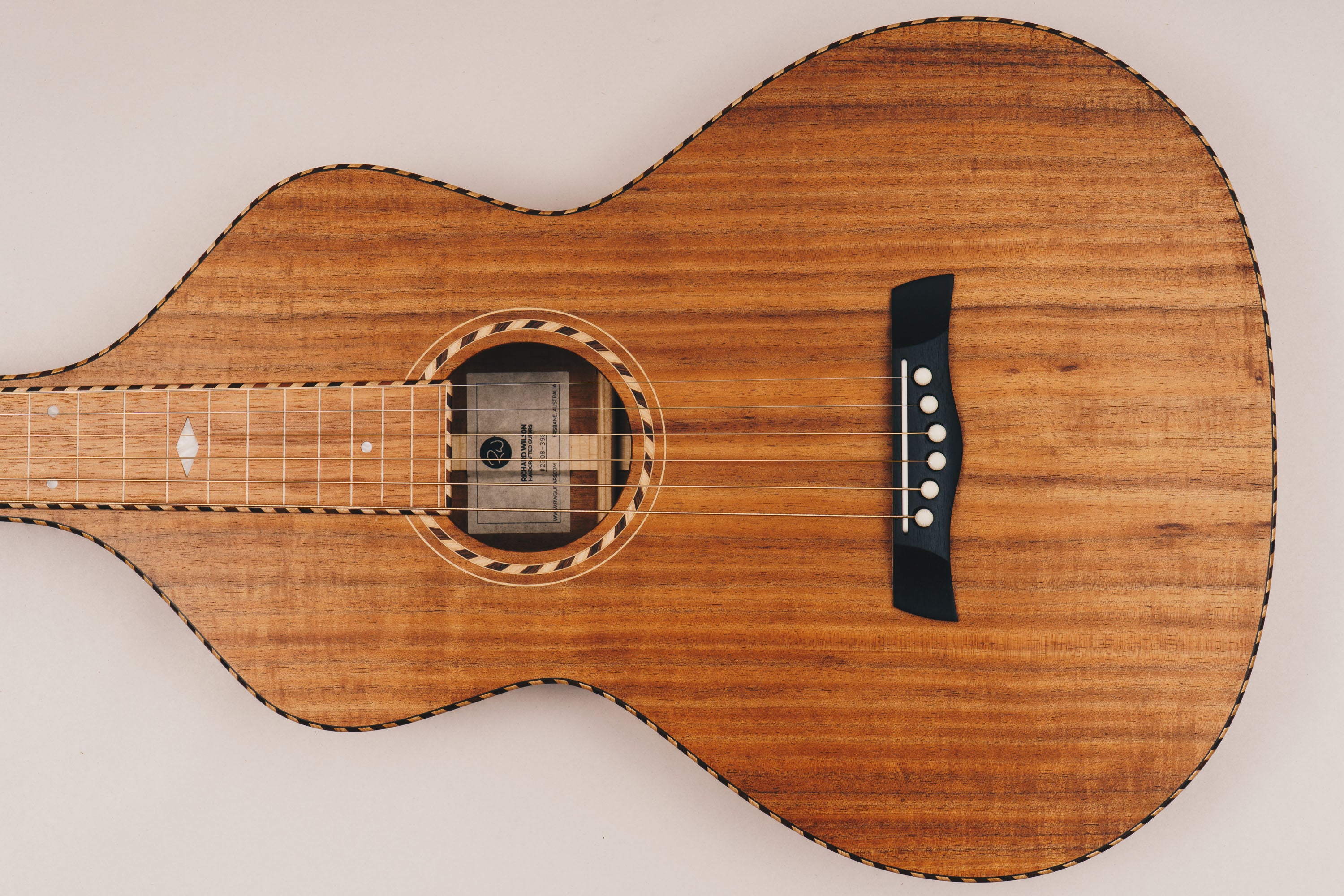 Style 3 Weissenborn Guitar Weissenborn Acoustic Lap Steel Slide Guitar by master luthier Richard Wilson. Handcrafted in Australia. Serial no. RW2308-398.