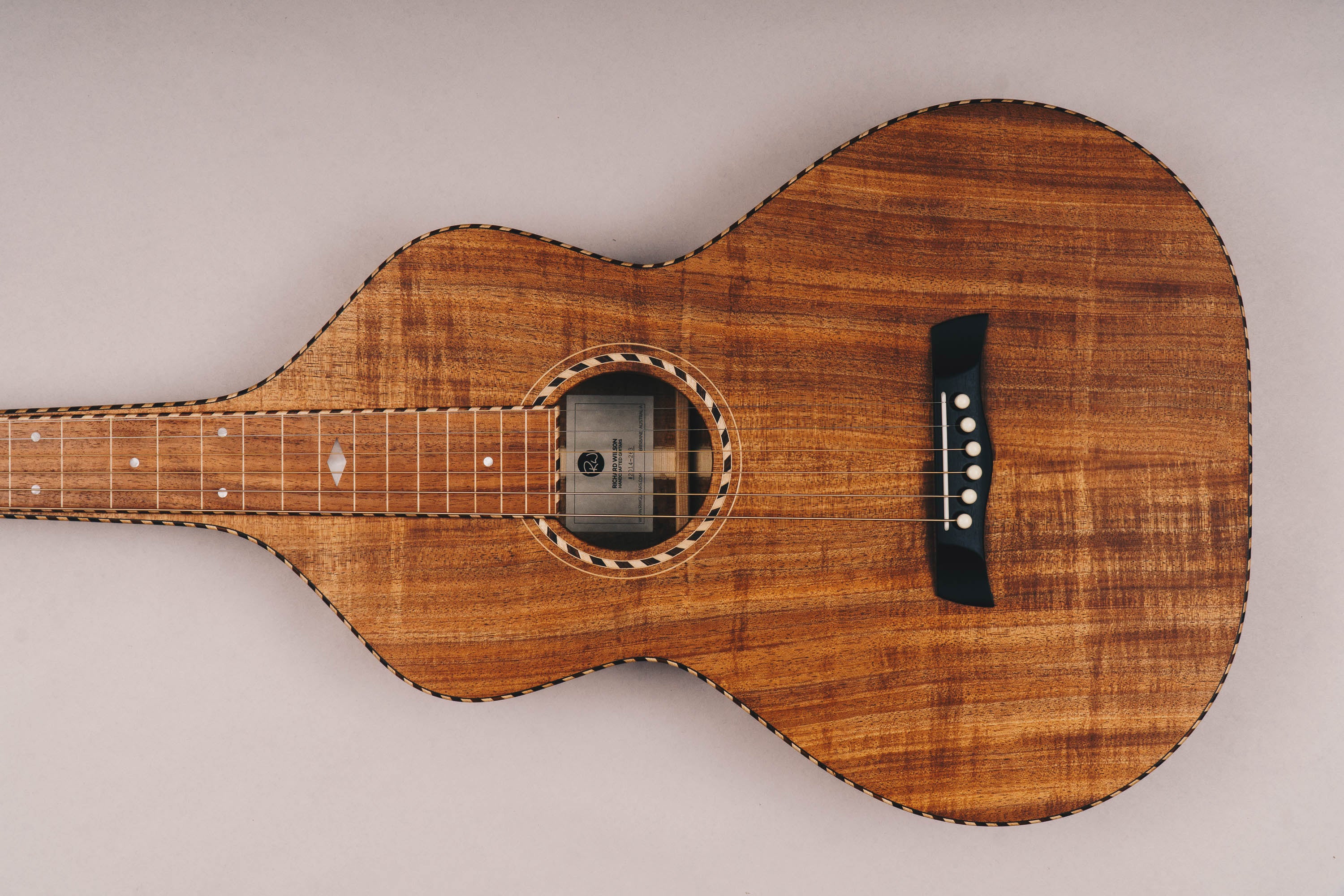 Style 4 Weissenborn Guitar Weissenborn Acoustic Lap Steel Slide Guitar by master luthier Richard Wilson. Handcrafted in Australia. Serial no. RW2014-263.