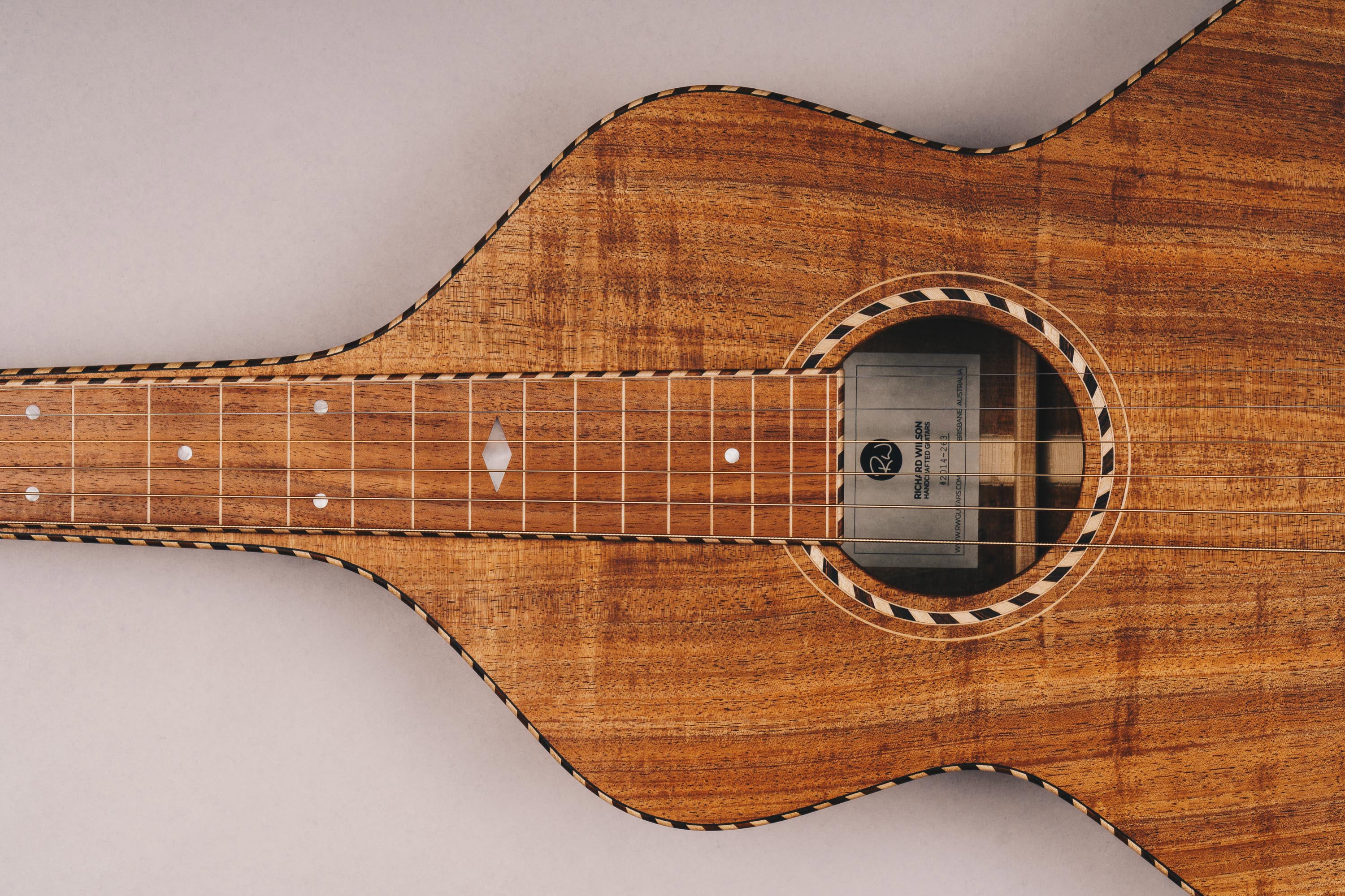 Style 4 Weissenborn Guitar Weissenborn Acoustic Lap Steel Slide Guitar by master luthier Richard Wilson. Handcrafted in Australia. Serial no. RW2014-263.