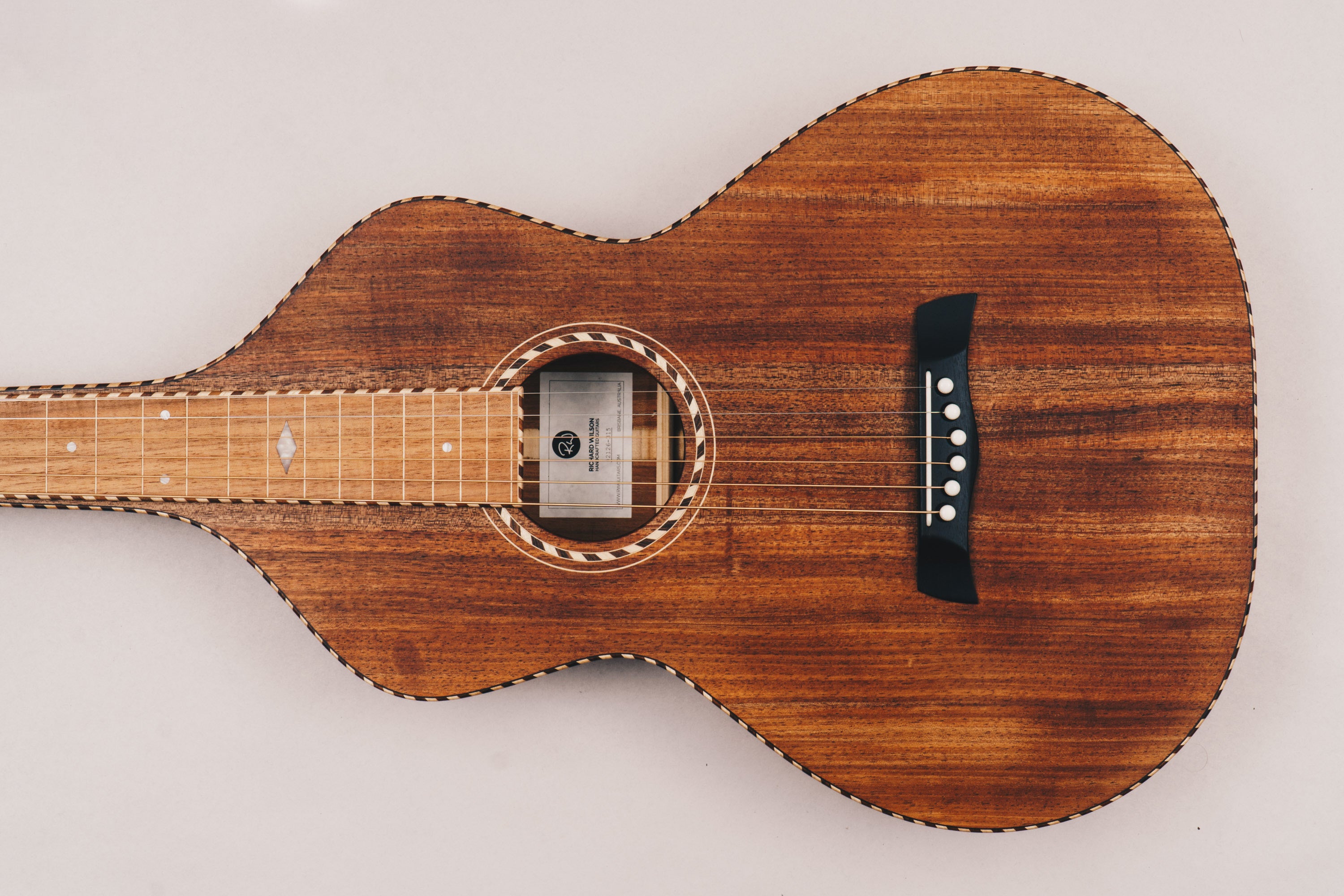 Style 4 Weissenborn Guitar Weissenborn Acoustic Lap Steel Slide Guitar by master luthier Richard Wilson. Handcrafted in Australia. Serial no. RW2126-315.