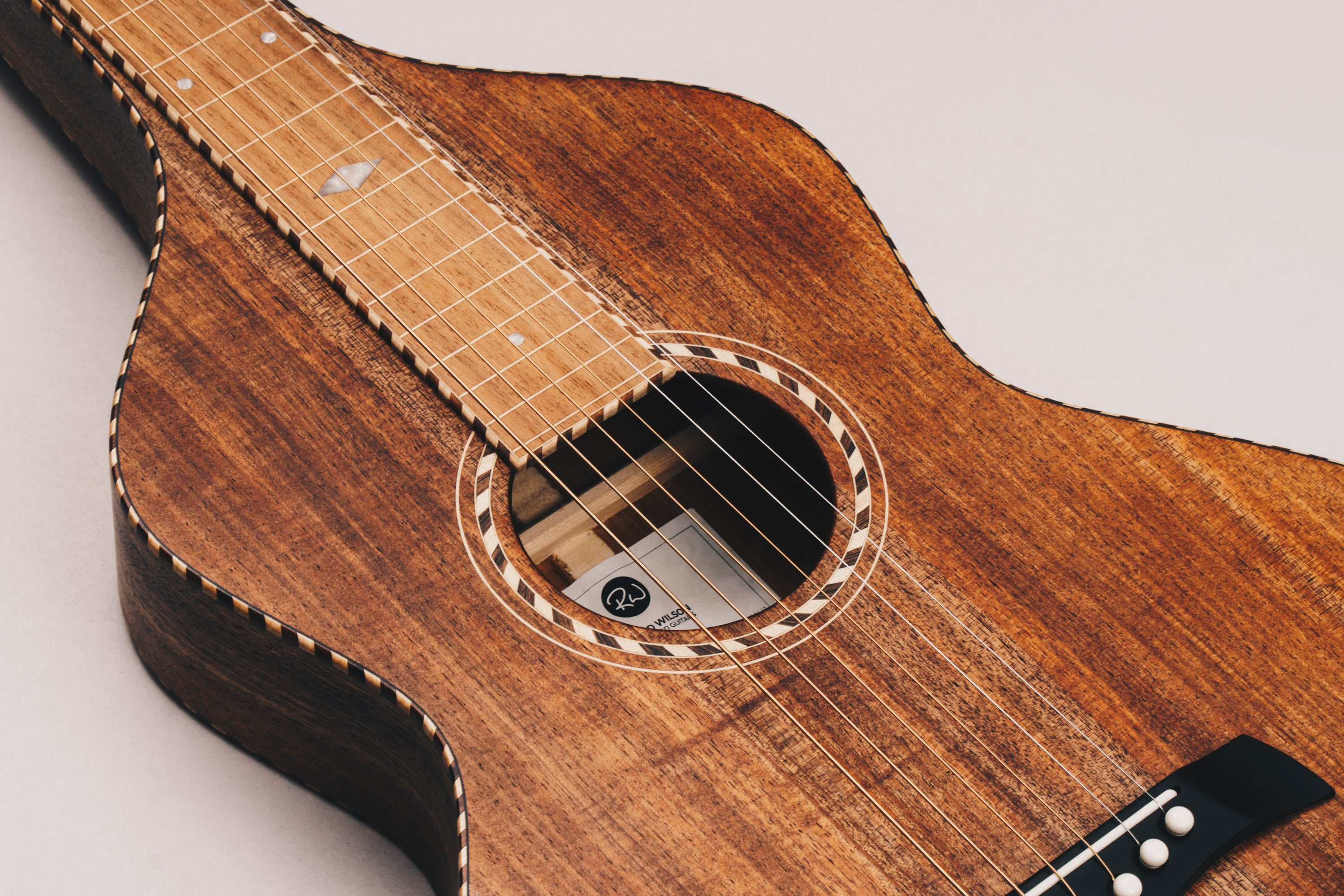 Style 4 Weissenborn Guitar Weissenborn Acoustic Lap Steel Slide Guitar by master luthier Richard Wilson. Handcrafted in Australia. Serial no. RW2126-315.