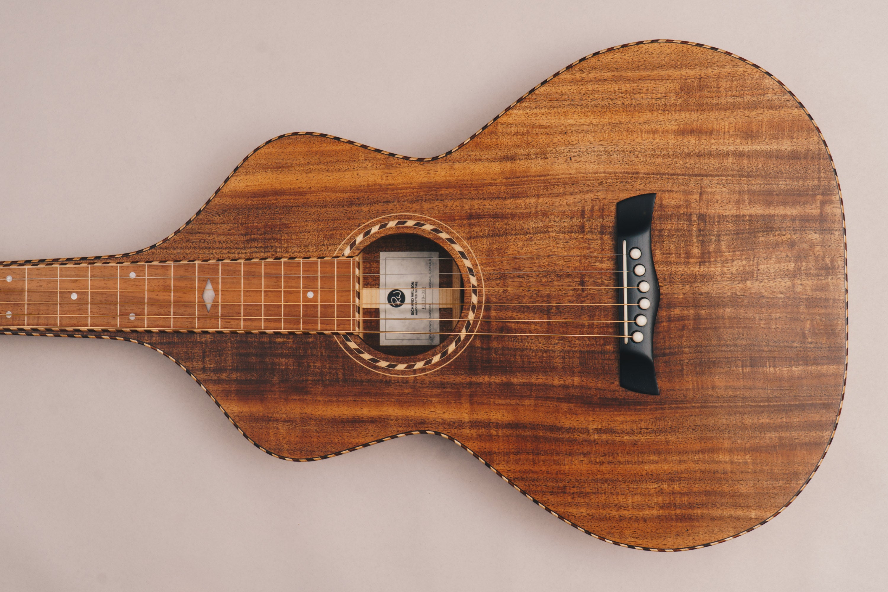 Style 4 Weissenborn Guitar Weissenborn Acoustic Lap Steel Slide Guitar by master luthier Richard Wilson. Handcrafted in Australia. Serial no. RW2139-328.