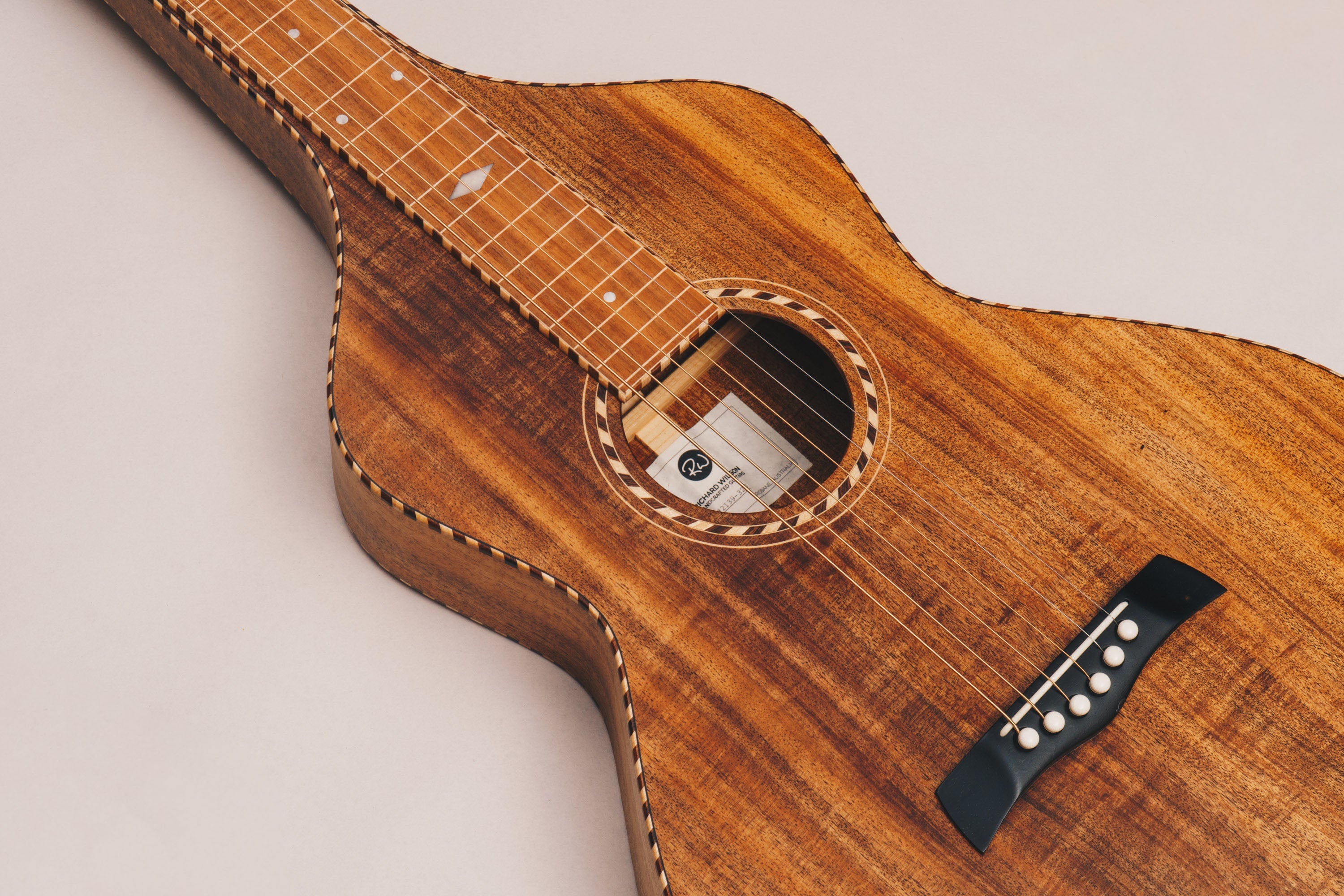 Style 4 Weissenborn Guitar Weissenborn Acoustic Lap Steel Slide Guitar by master luthier Richard Wilson. Handcrafted in Australia. Serial no. RW2139-328.