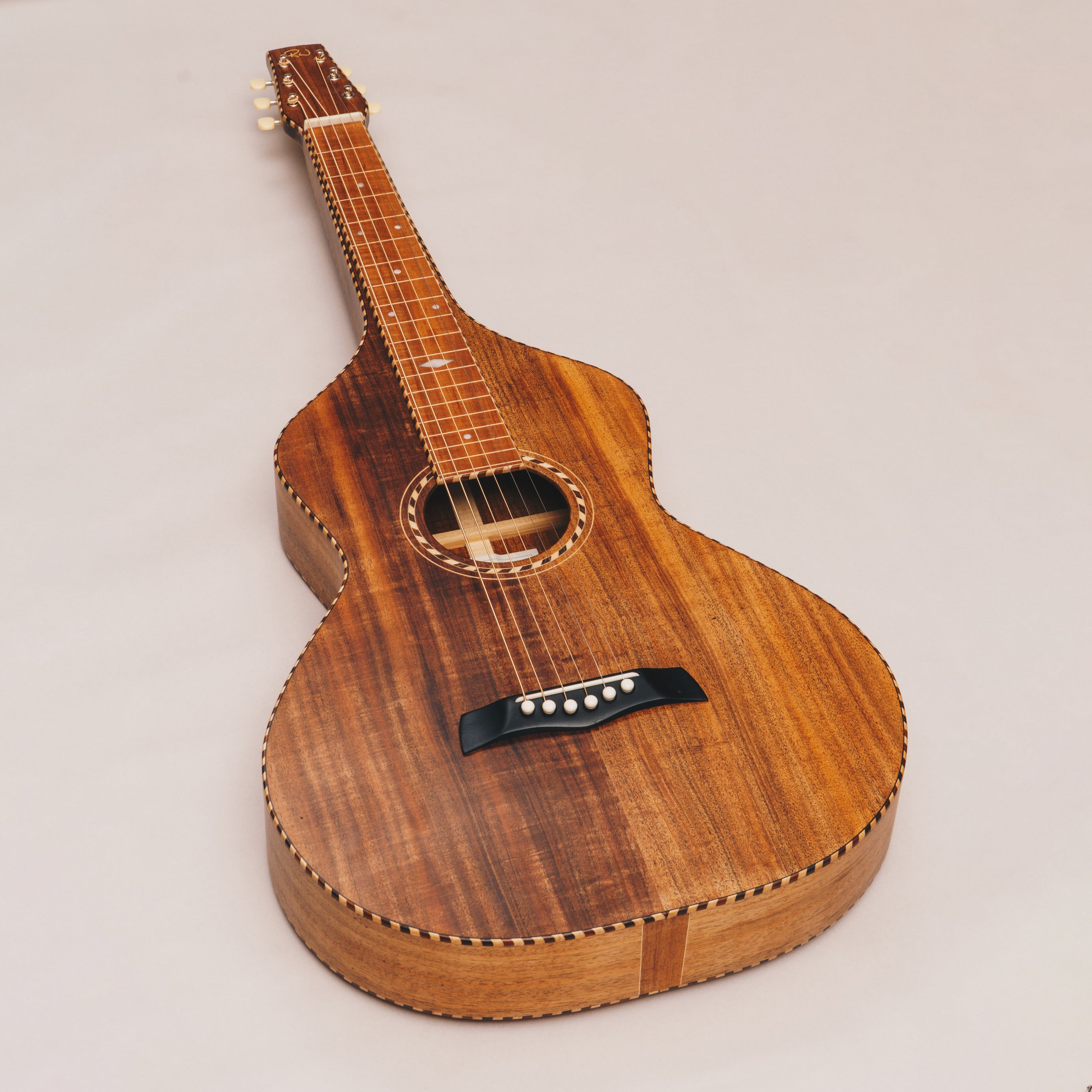 Style 4 Weissenborn Guitar Weissenborn Acoustic Lap Steel Slide Guitar by master luthier Richard Wilson. Handcrafted in Australia. Serial no. RW2139-328.